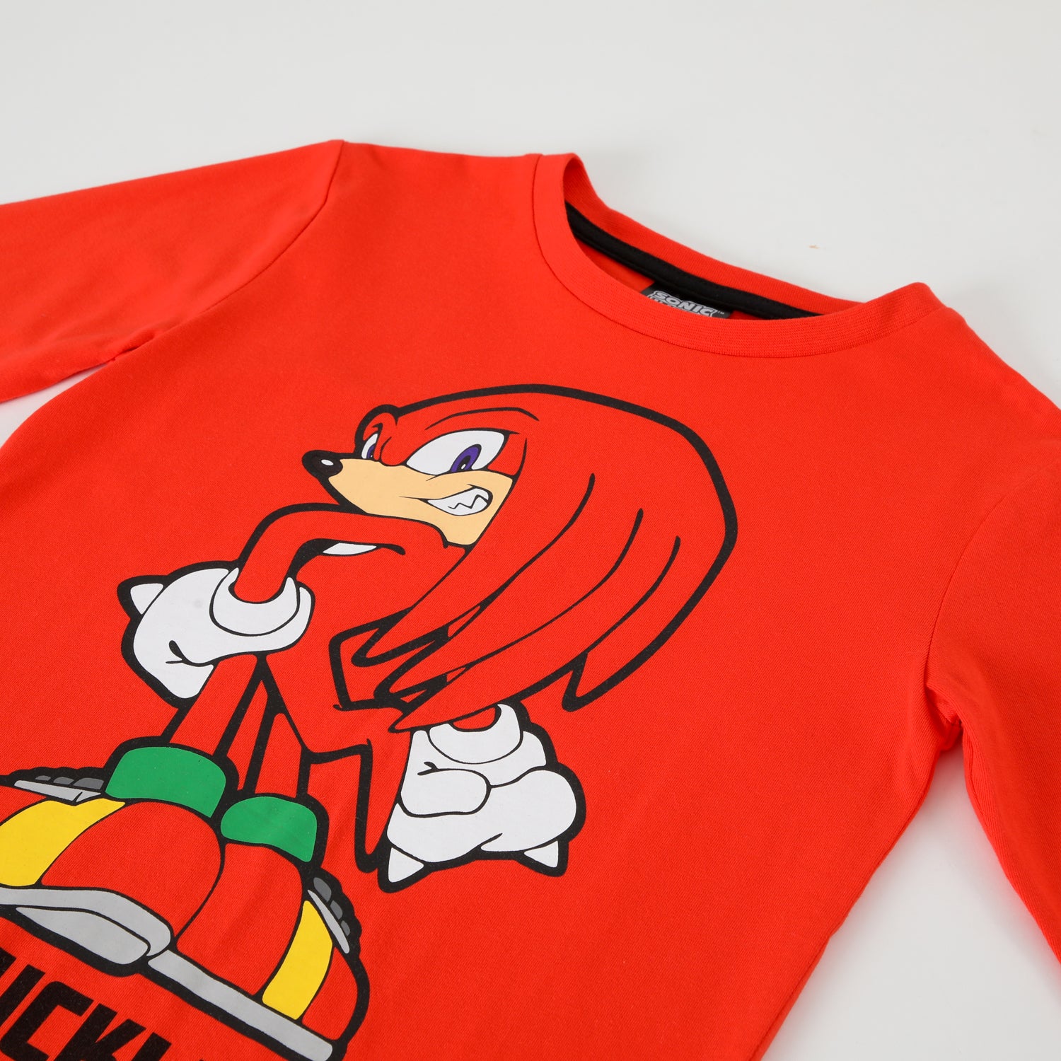 Polera Manga Larga Niño Knuckles Rojo Sonic
