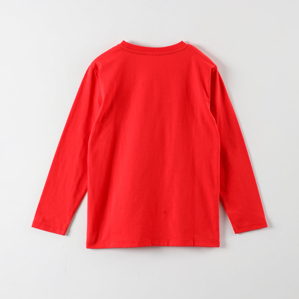 Polera Manga Larga Niño Spiderman Posiciòn Rojo Marvel