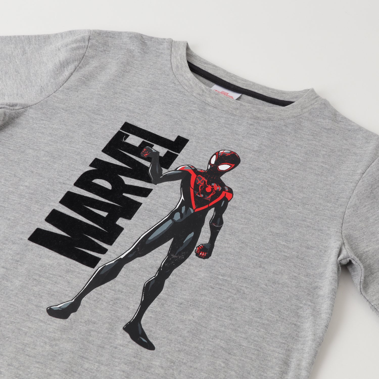 Polera Manga Larga Niño Spiderman Flex Gris Marvel