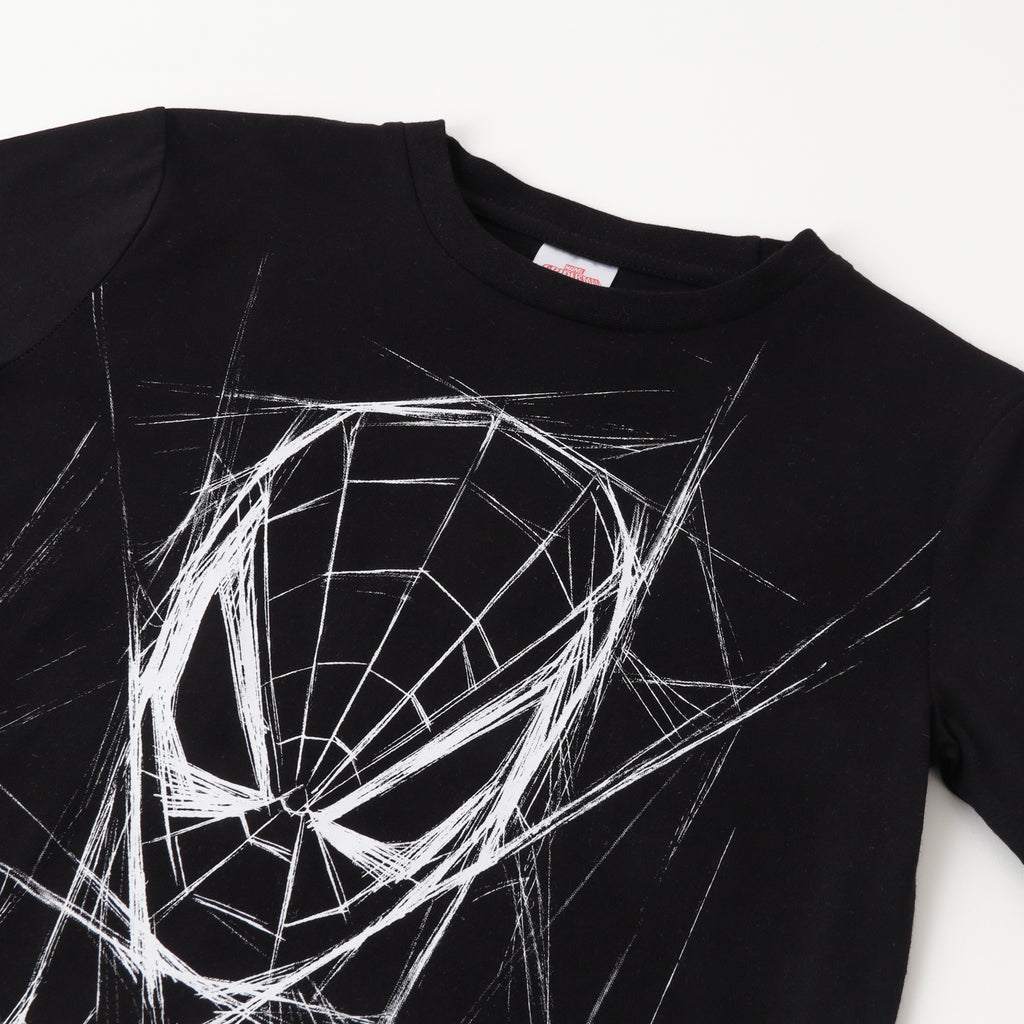 Polera Manga Larga Niño Spiderman Webhead Negro Marvel