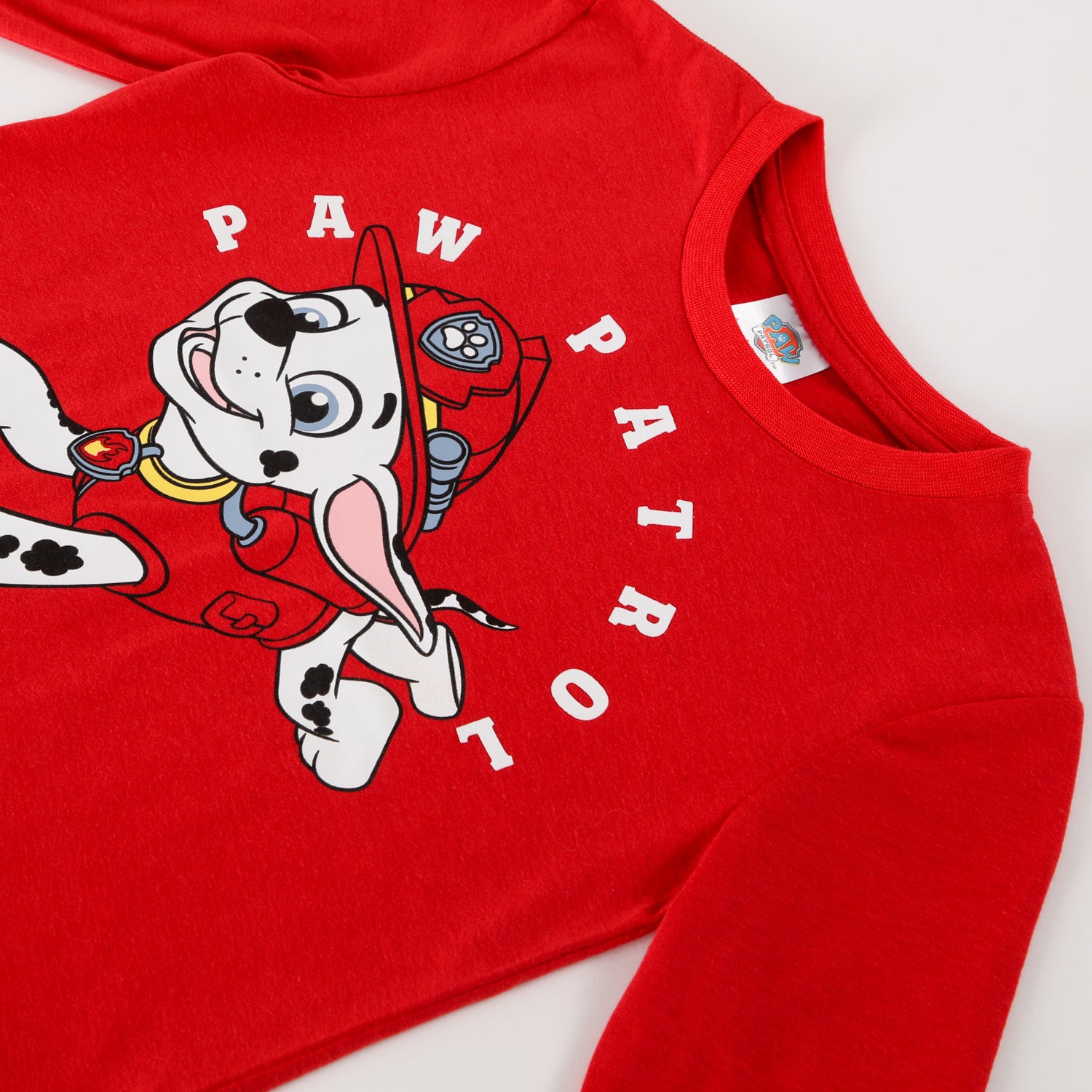 Polera Manga Larga Niño Fireman Rojo Paw Patrol