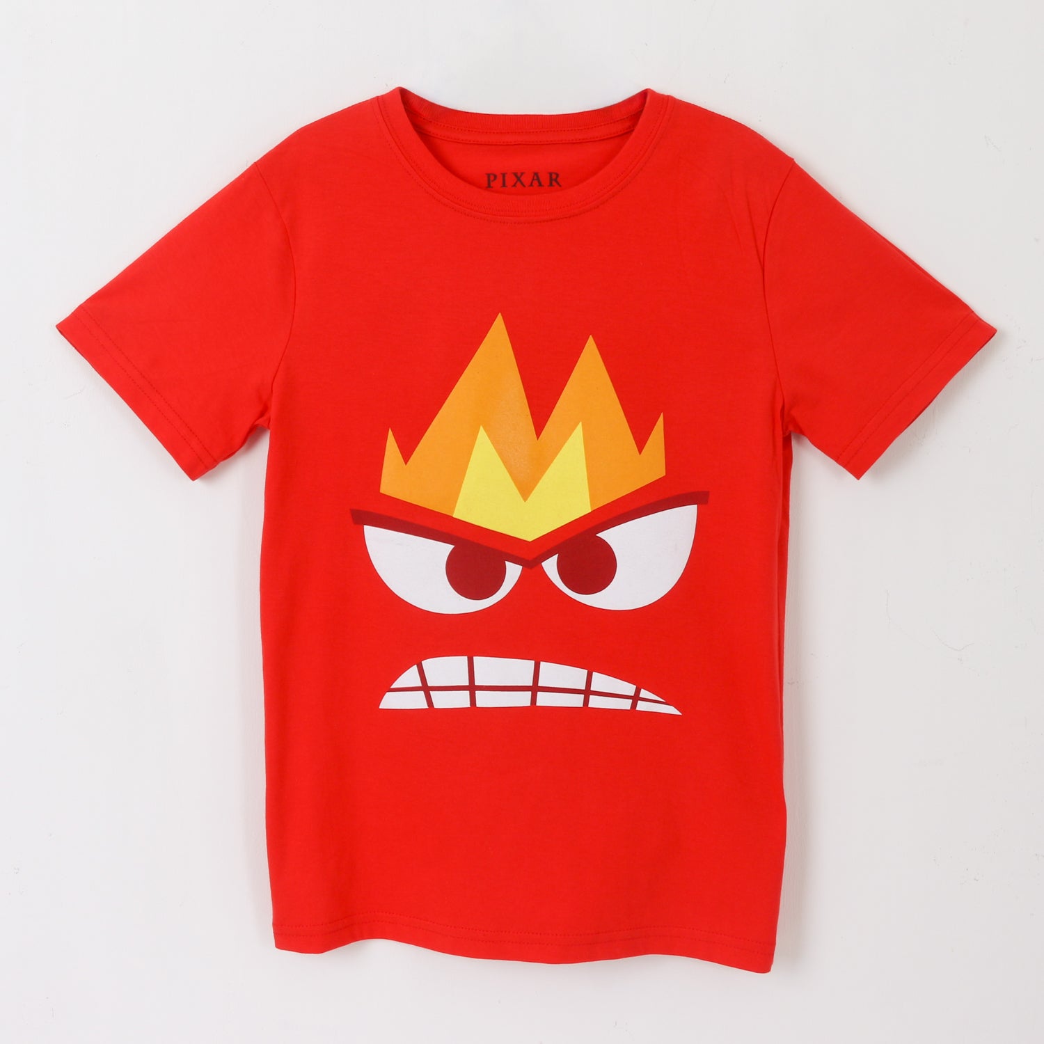 Polera Manga Corta Niño Rojo Ira Pixar Disney