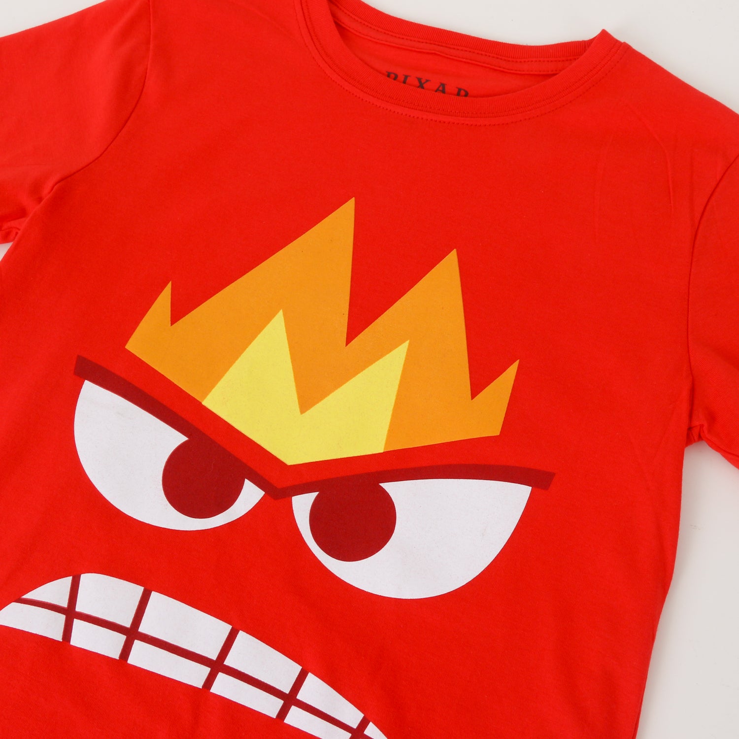 Polera Manga Corta Niño Rojo Ira Pixar Disney
