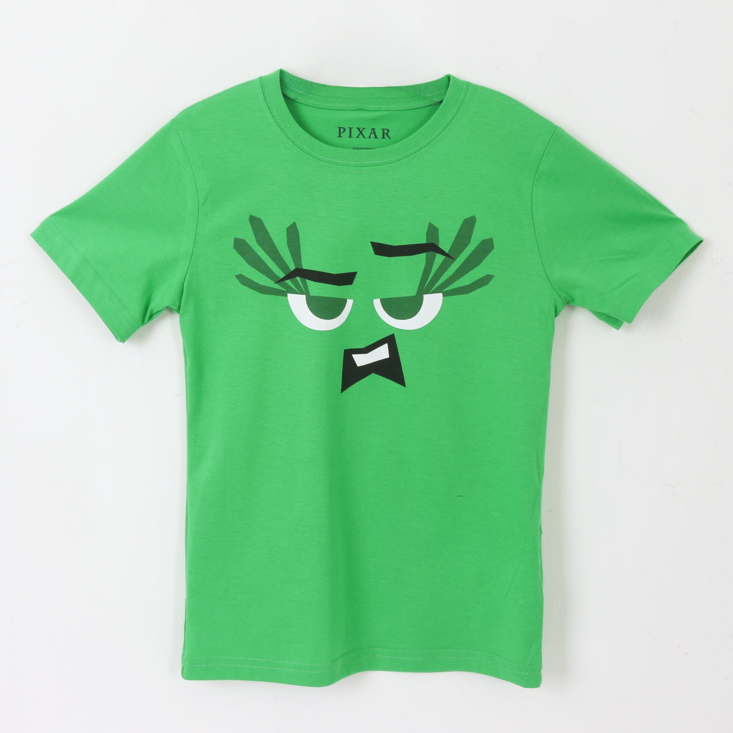 Polera Manga Corta Niña Verde Disgusto Pixar Disney