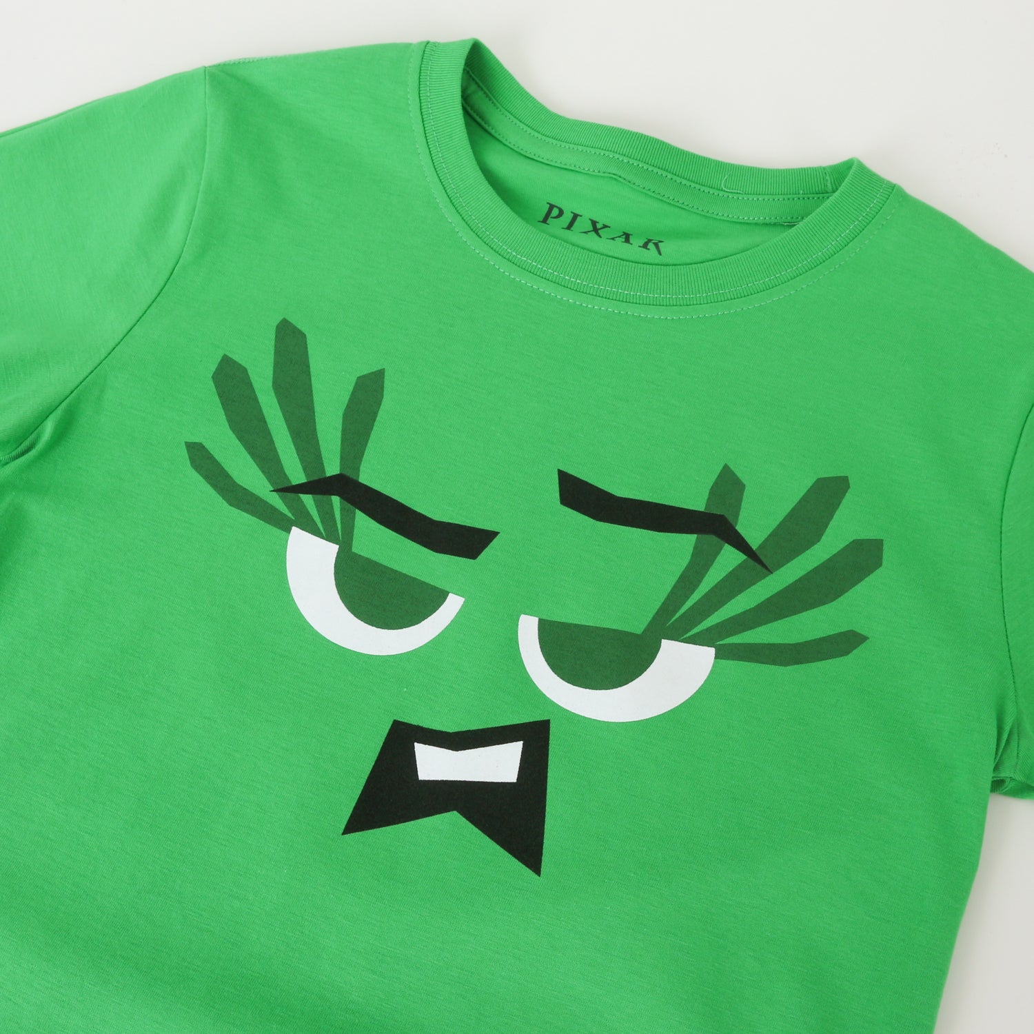 Polera Manga Corta Niña Verde Disgusto Pixar Disney