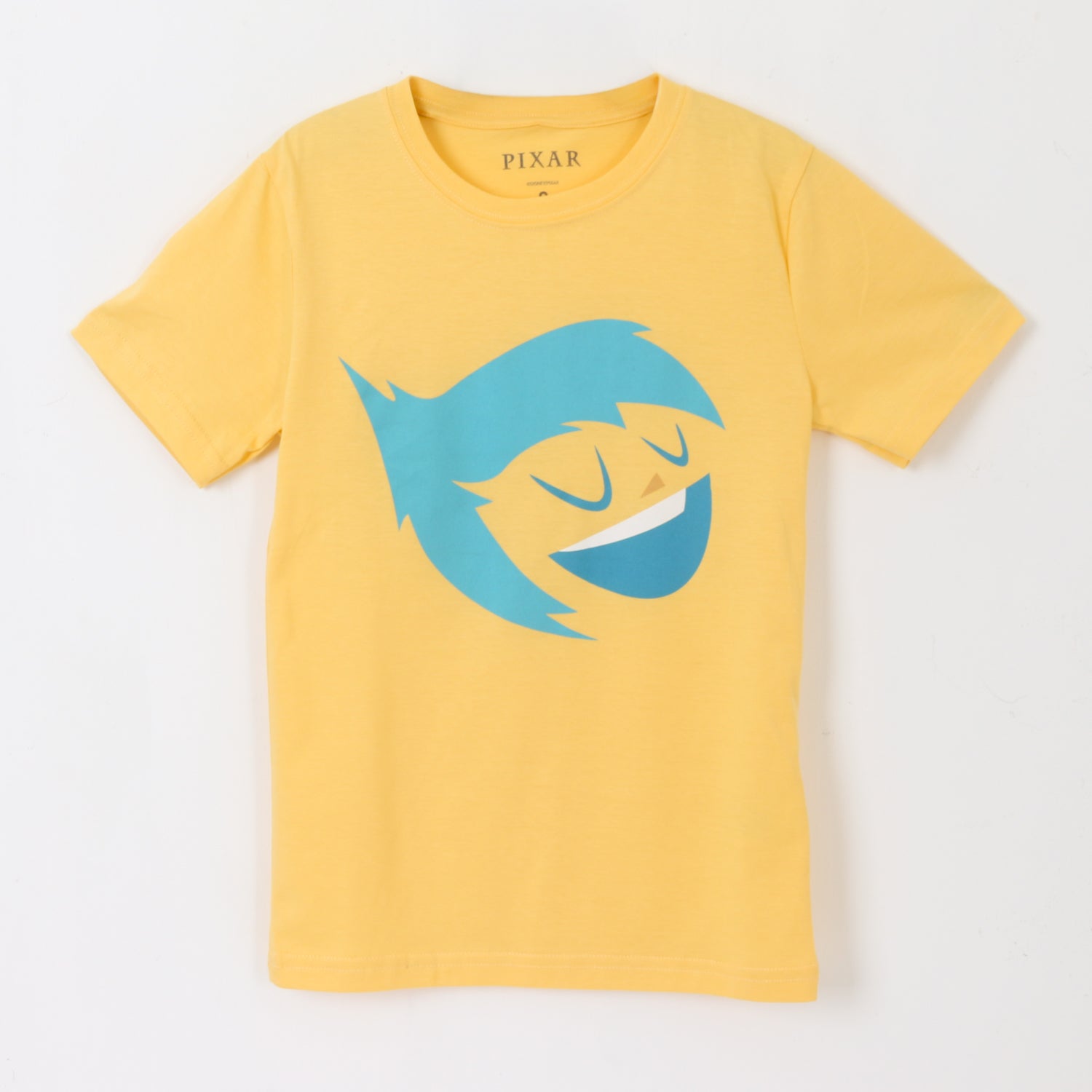 Polera Manga Corta Niña Amarillo Alegría Pixar Disney