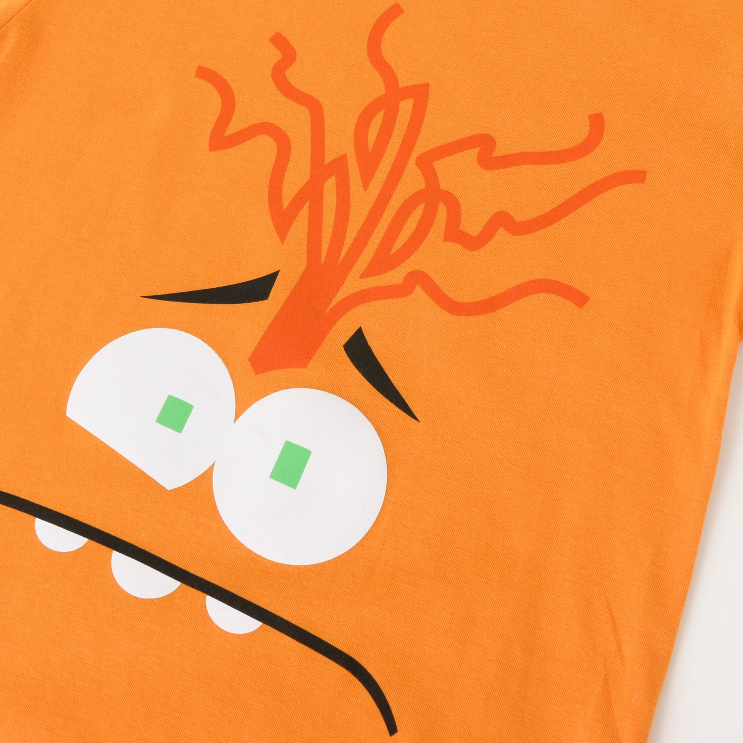 Polera Manga Corta Niña Naranjo Ansiedad Pixar Disney