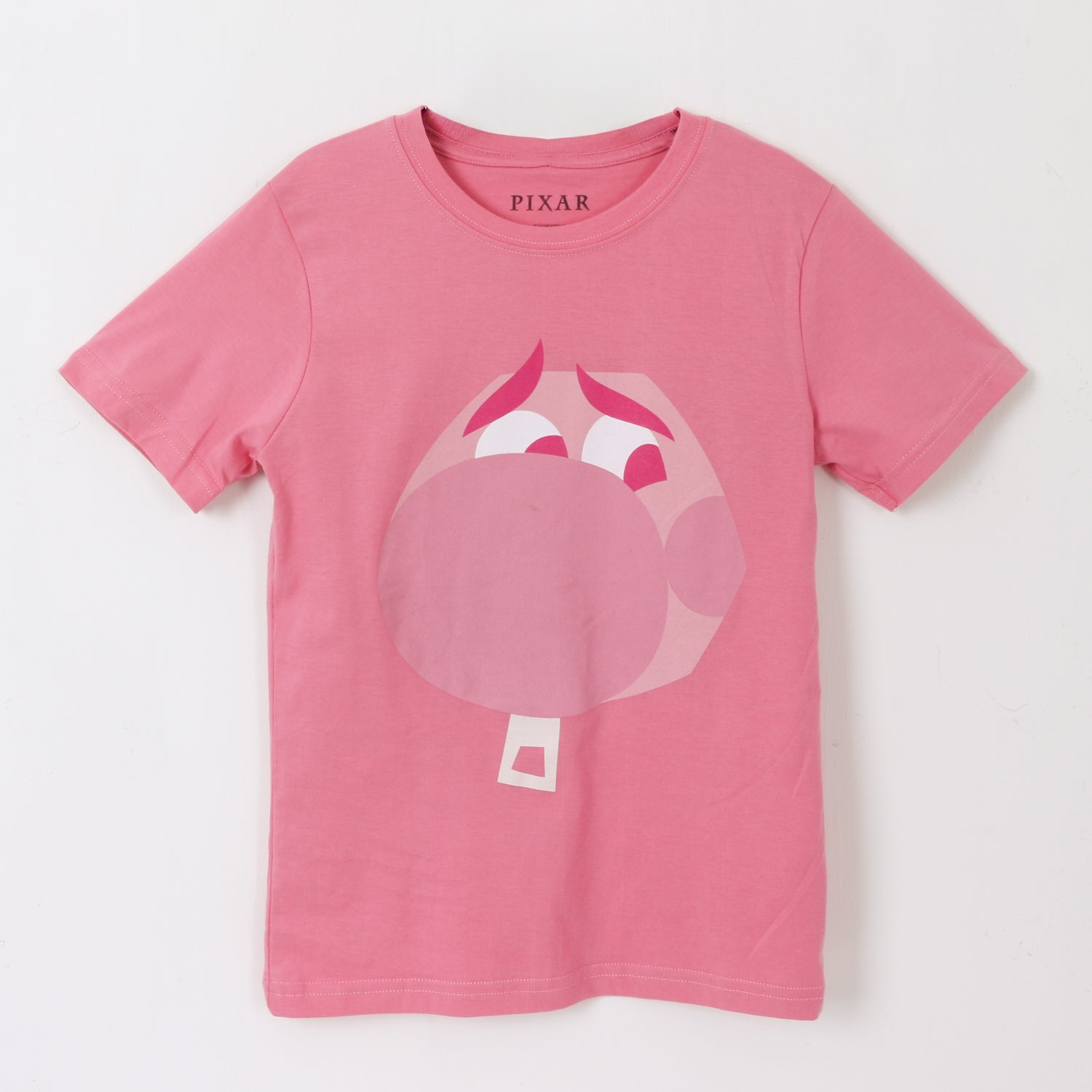Polera Manga Corta Niña Rosado Vergüenza Pixar Disney