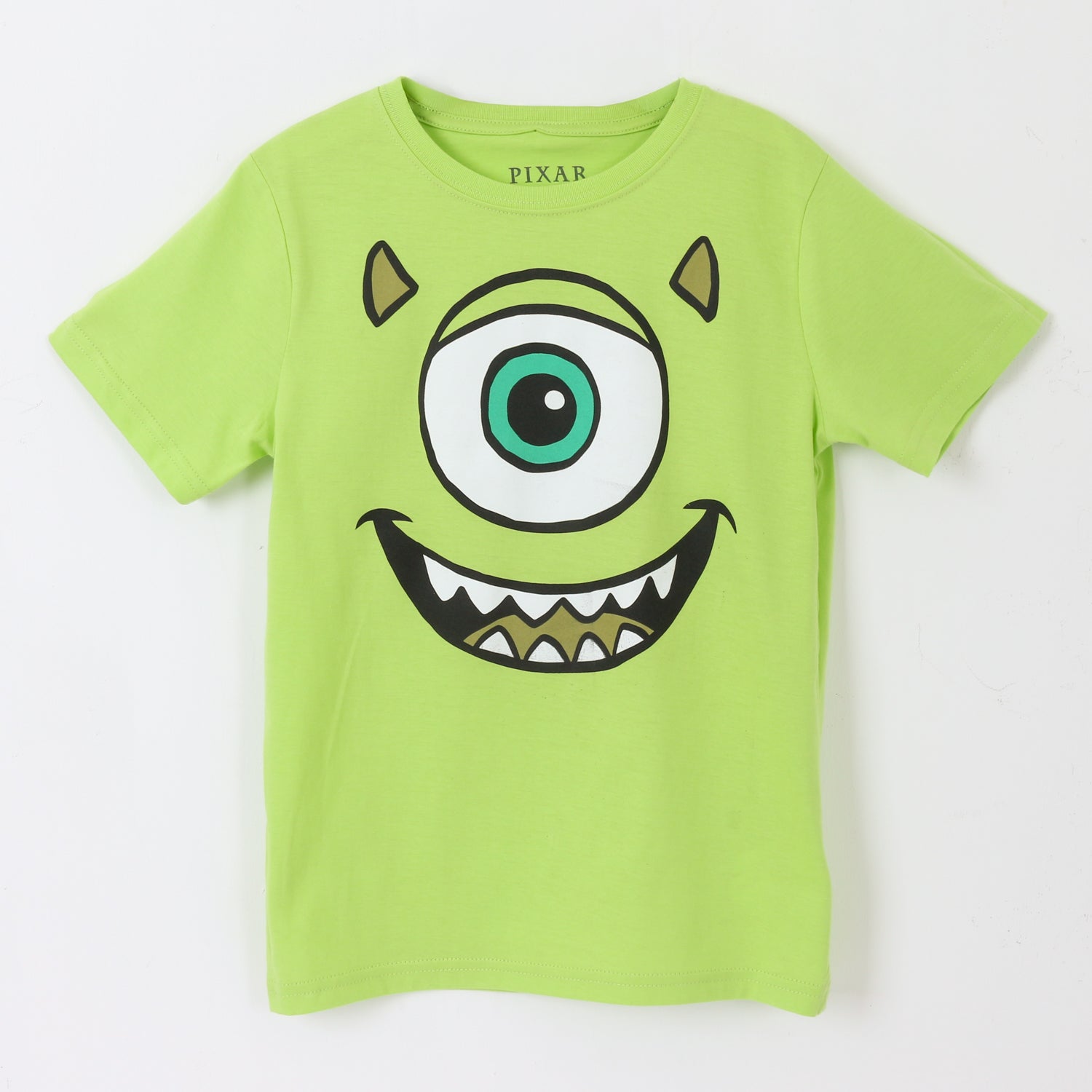 Polera Manga Corta Niño Verde Mike Wazowski Pixar Disney