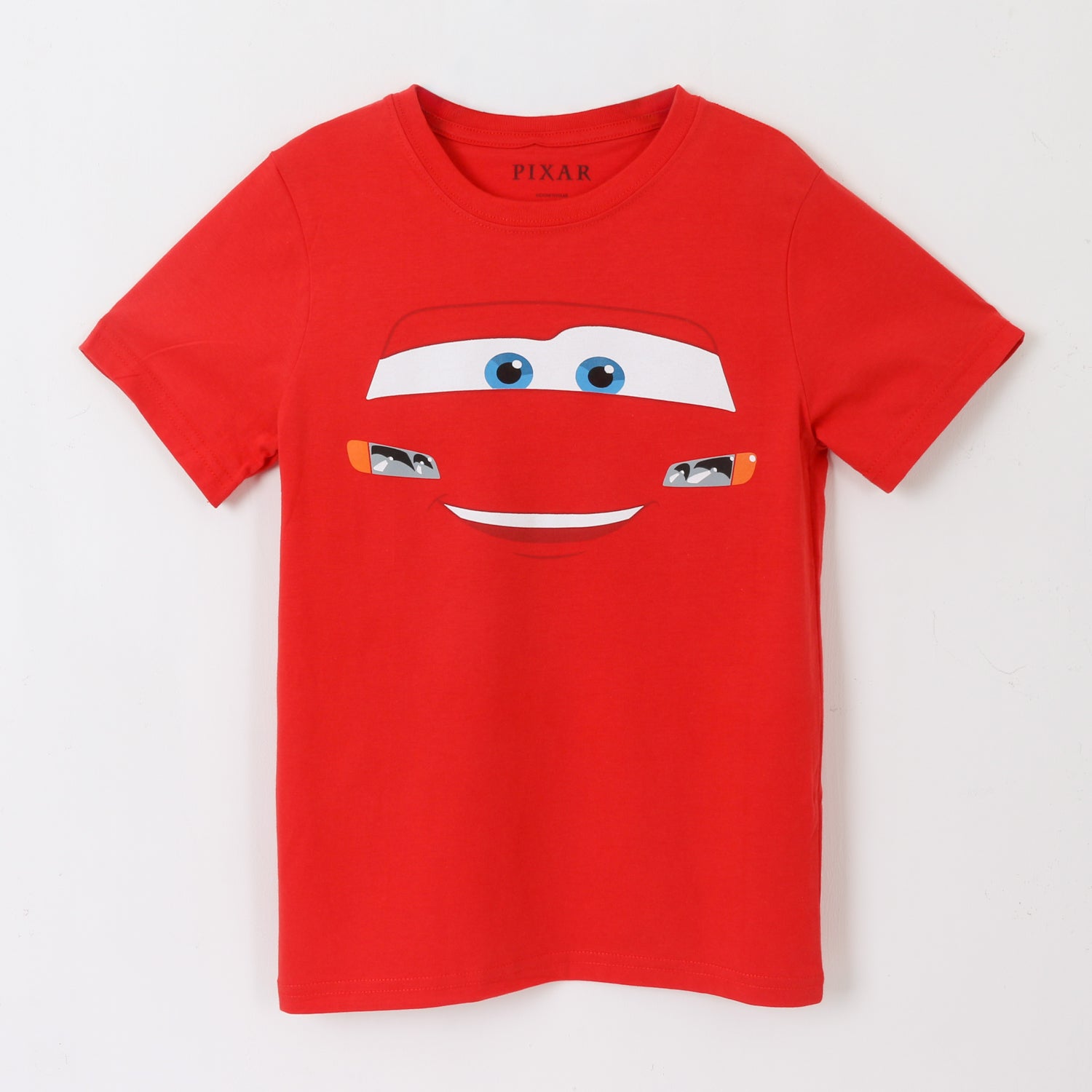 Polera Manga Corta Niño Rojo Cars Pixar Disney