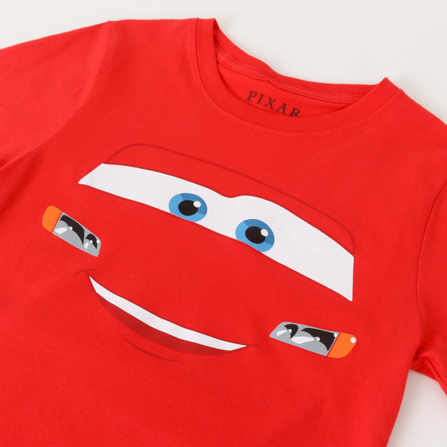 Polera Manga Corta Niño Rojo Cars Pixar Disney