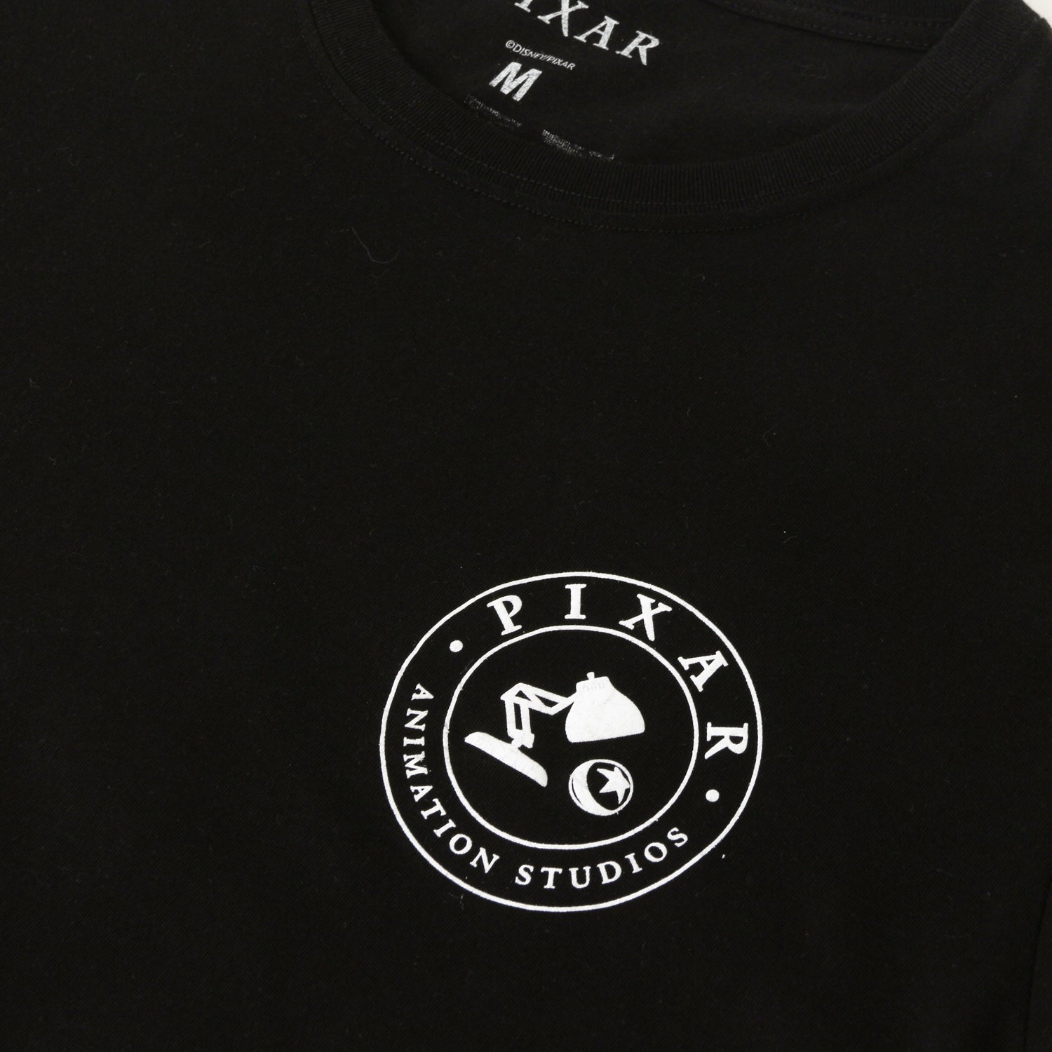 Polera Manga Corta Adulto Negro Corporativo Pixar Disney