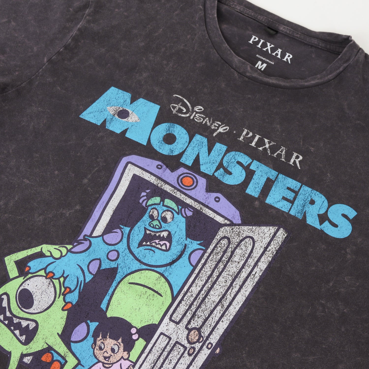 Polera Manga Corta Adulto Acero Monsters Inc Pixar Disney