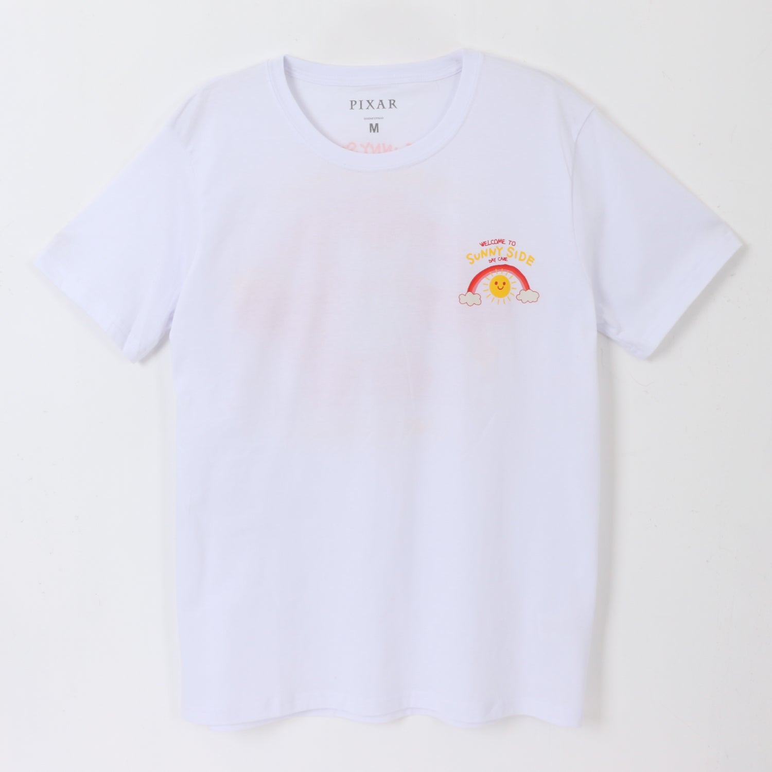 Polera Manga Corta Adulto Blanco Lotso Pixar Disney