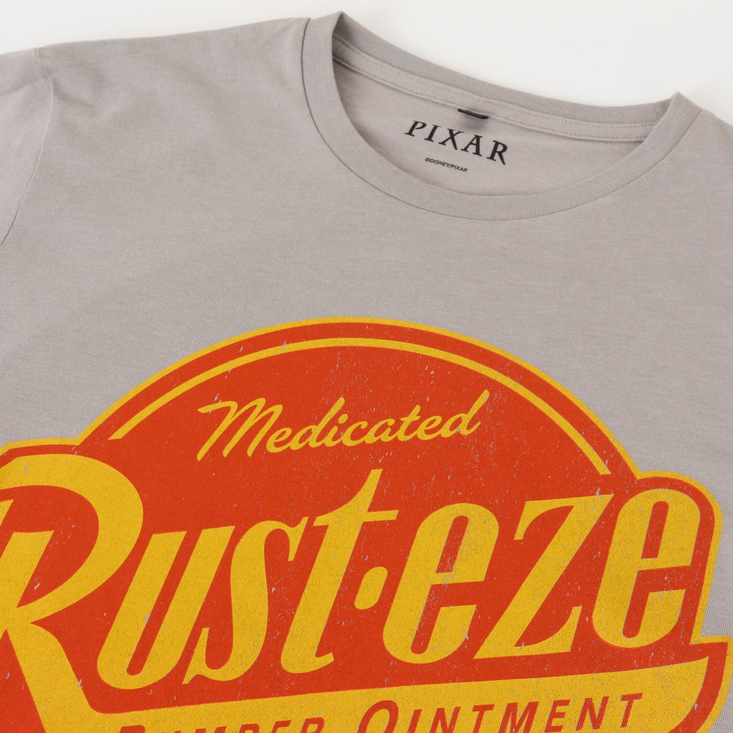 Polera Manga Corta Adulto Gris Cars Pixar Disney