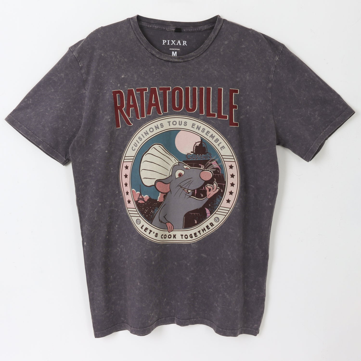 Polera Manga Corta Adulto Acero Remy Pixar Disney