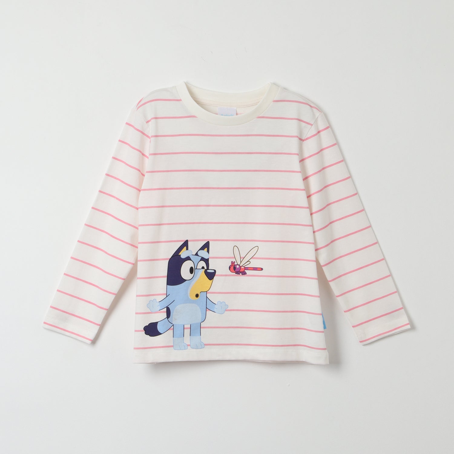 Polera Manga Larga Niña Libelula Rosado Bluey