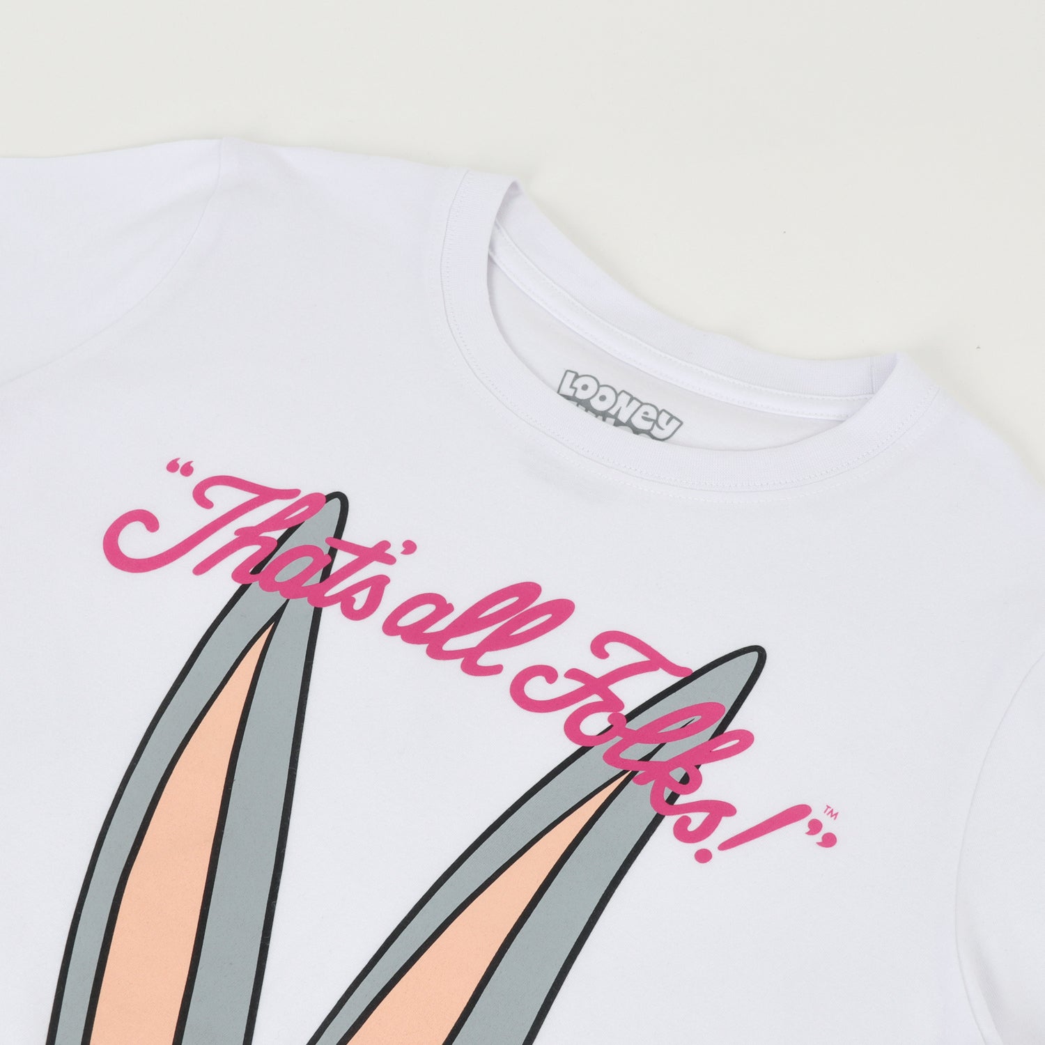 Polera Manga Corta Mujer Thats All  Blanco Looney Tunes