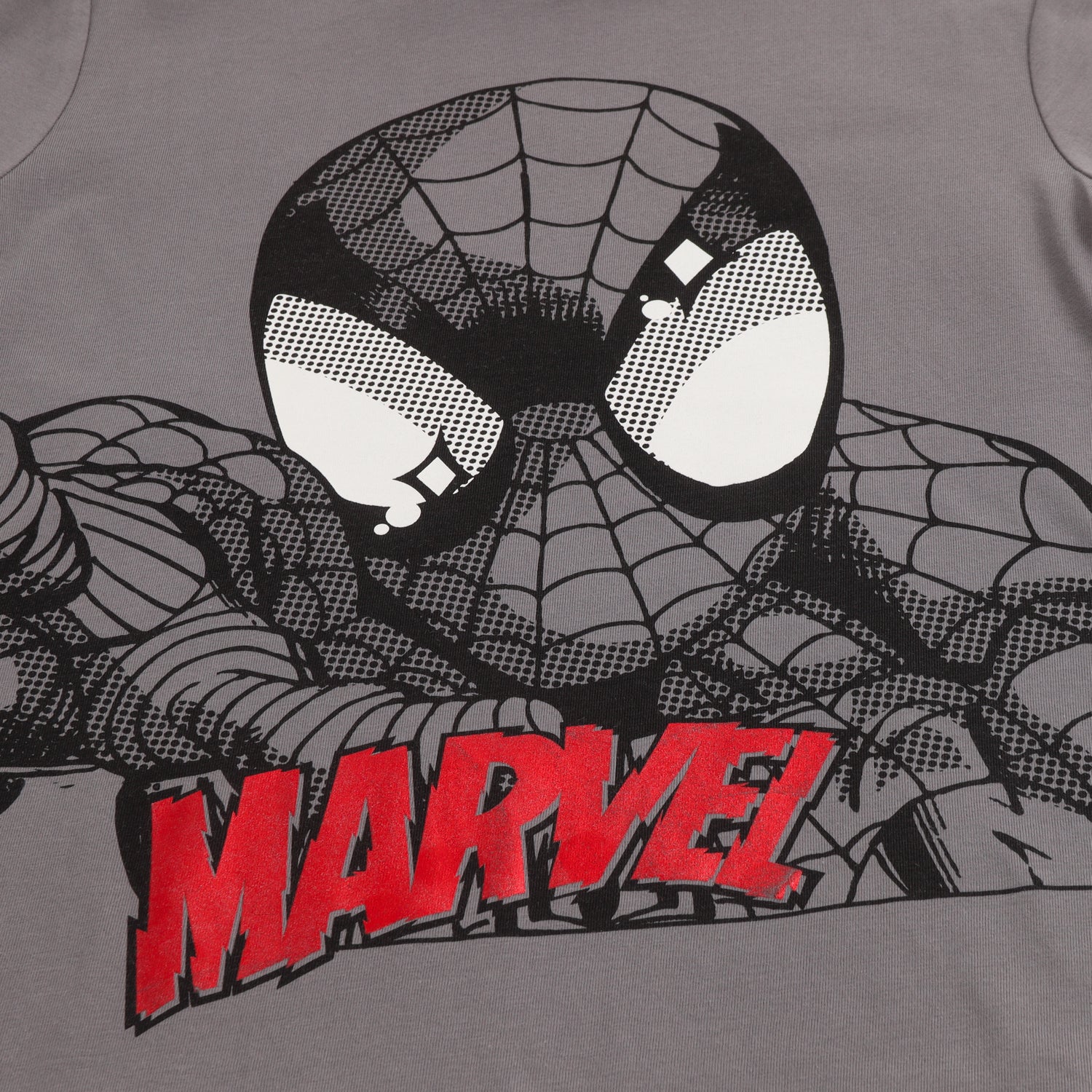 Polera Manga Corta Niño Spiderman Dark Gris Marvel