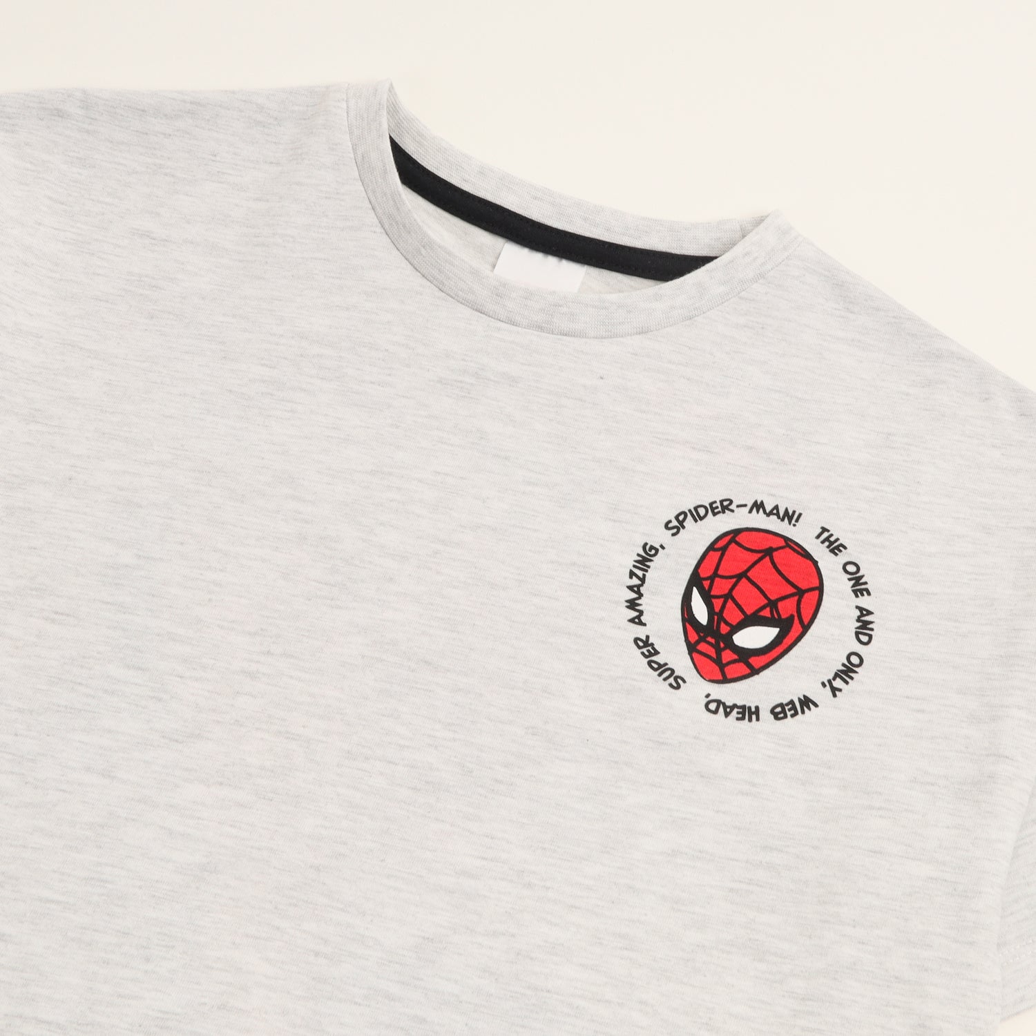 Polera Manga Corta Niño Spiderman Since 1962 Blanco Marvel