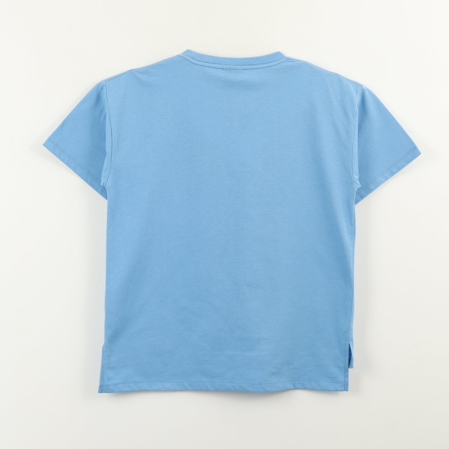 Polera Manga Corta Niño Mickey Vintage Celeste Disney