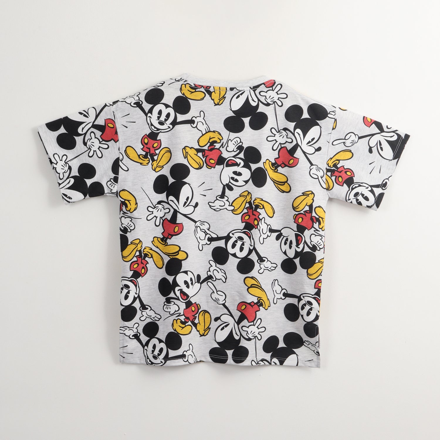 Polera Manga Corta Niño Mickey Movement Gris Disney