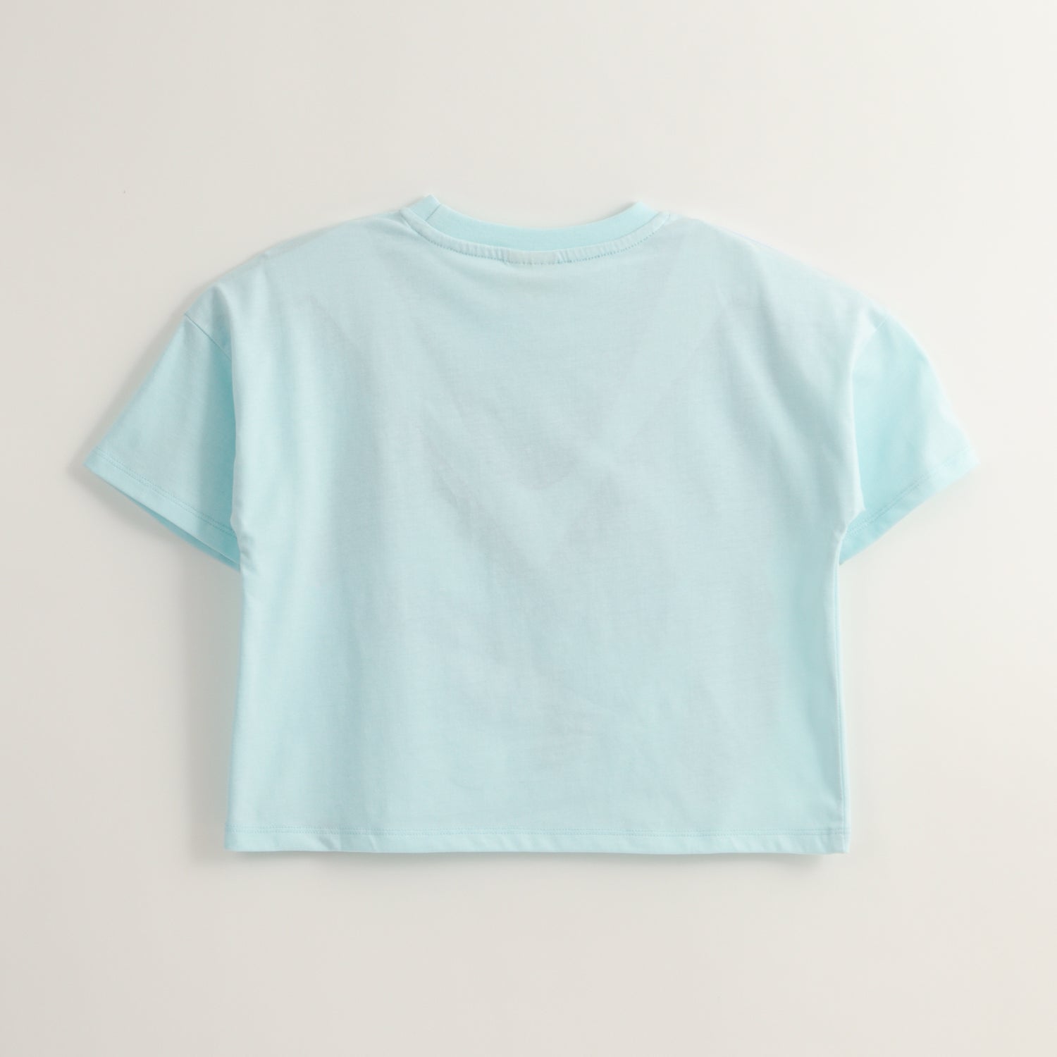 Polera Manga Corta Niña Lilo & Stitch Invert Celeste Disney