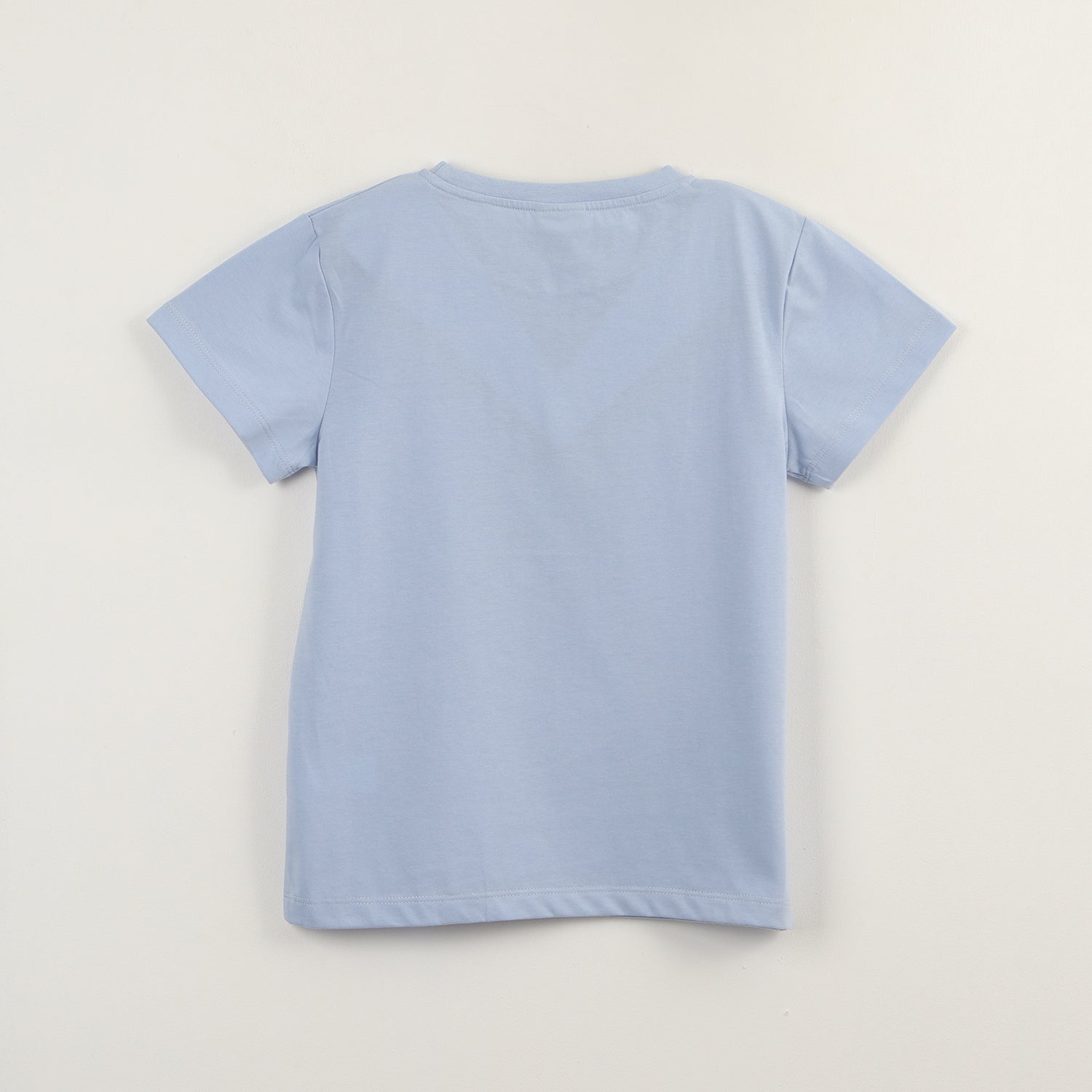 Polera Manga Corta Niña Lilo & Stitch Lentejuela Azul Disney