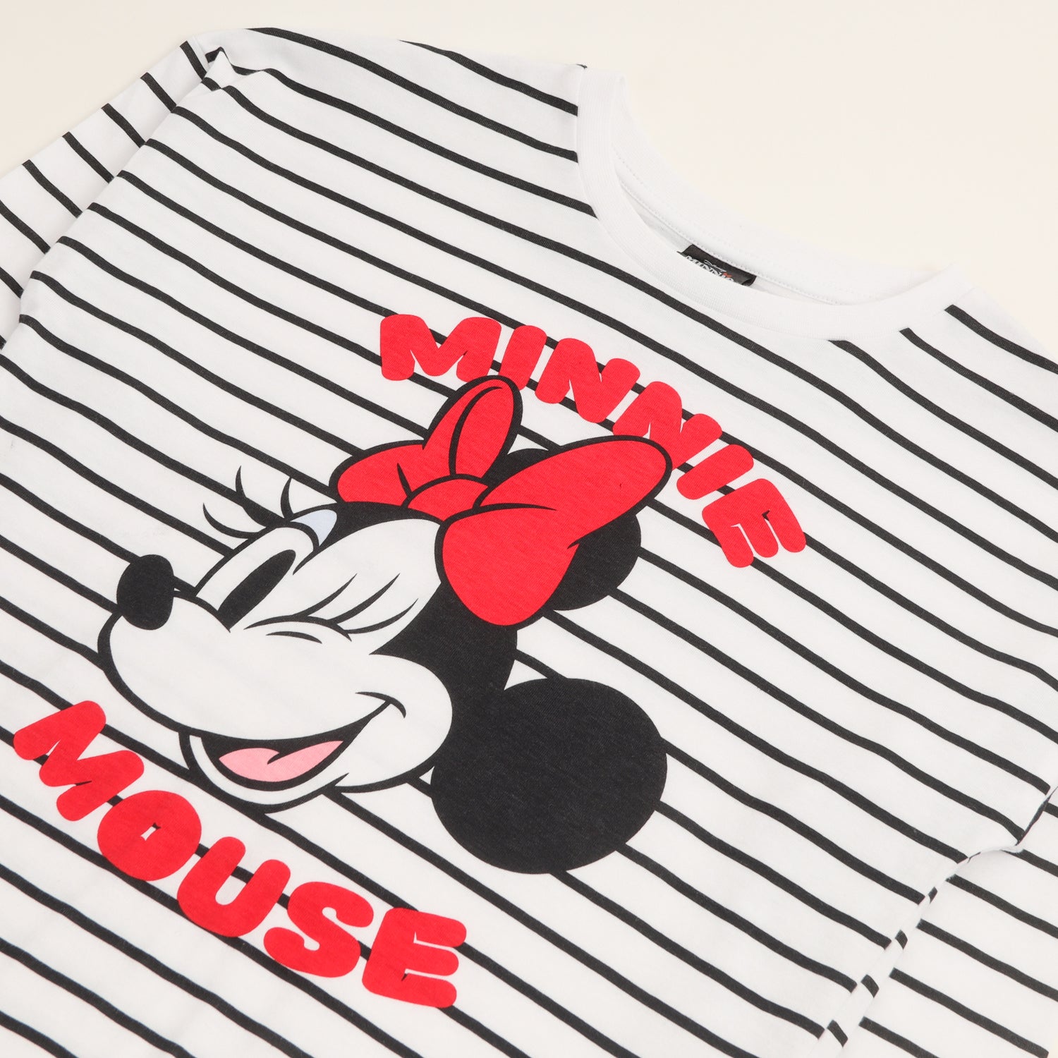 Polera Manga Larga Niña Minnie Classic Lines Blanco Disney