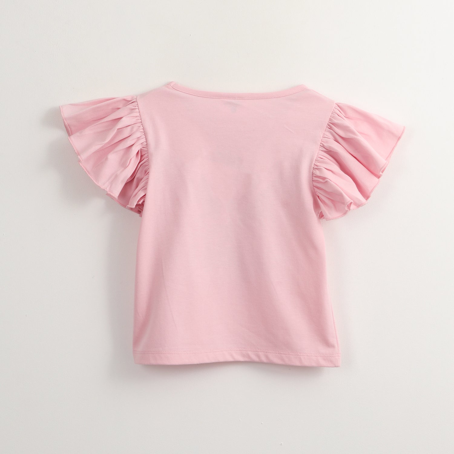 Polera Manga Corta Niña Lentejuelas Rosado Gabby Doll House