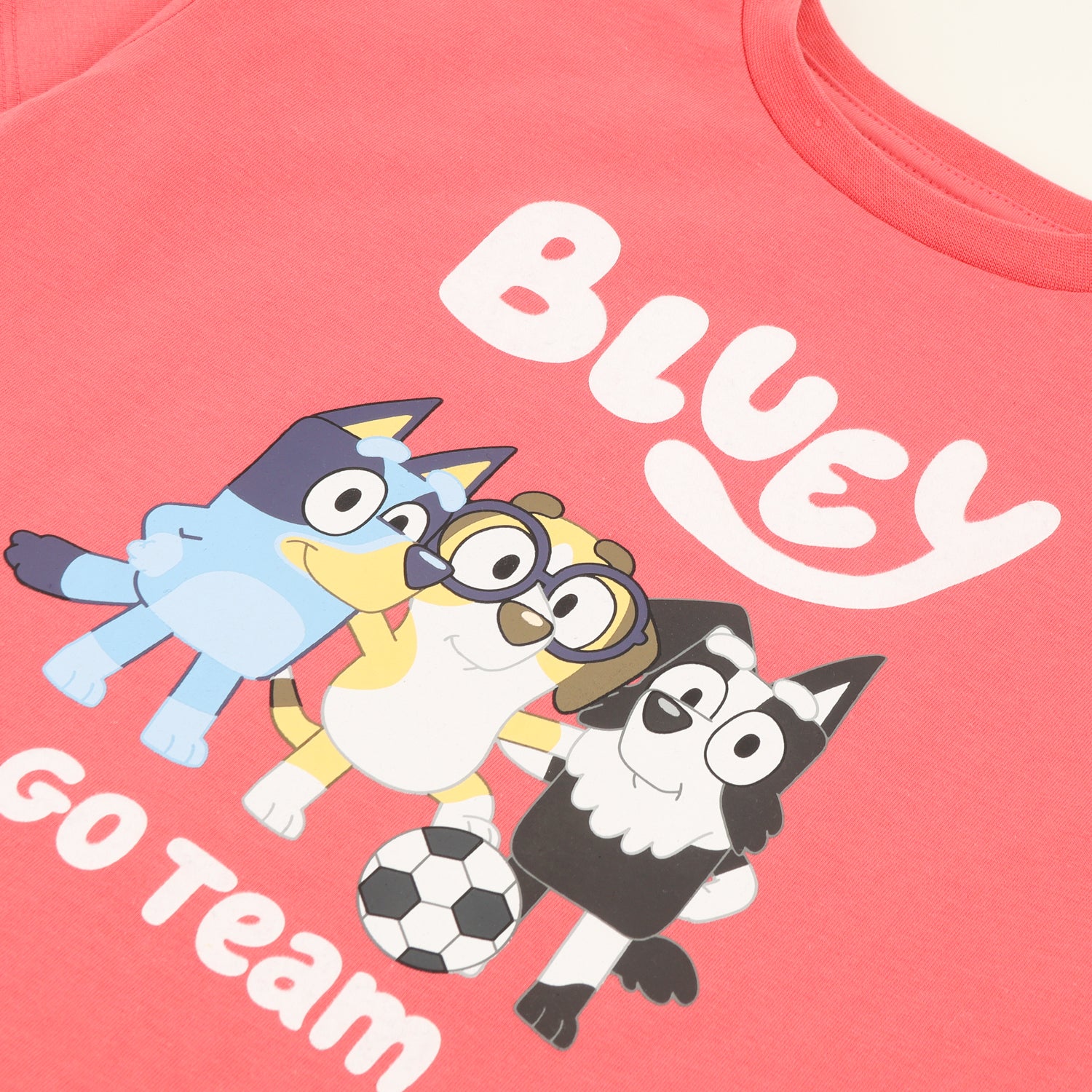 Polera Manga Corta Niño Rojo Mackenzie Honey Y Bluey