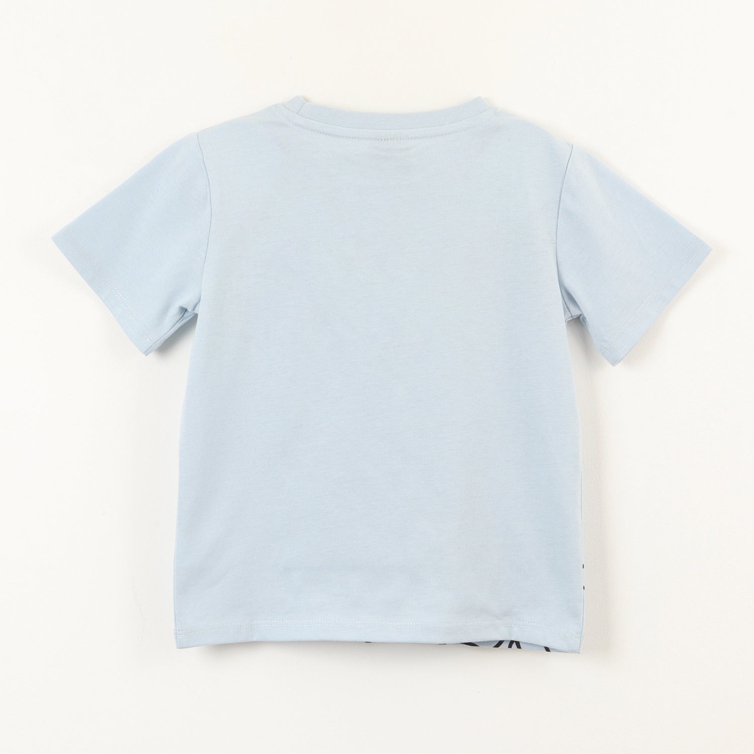 Polera Manga Corta Niño Mickey Bolsillo Celeste Disney