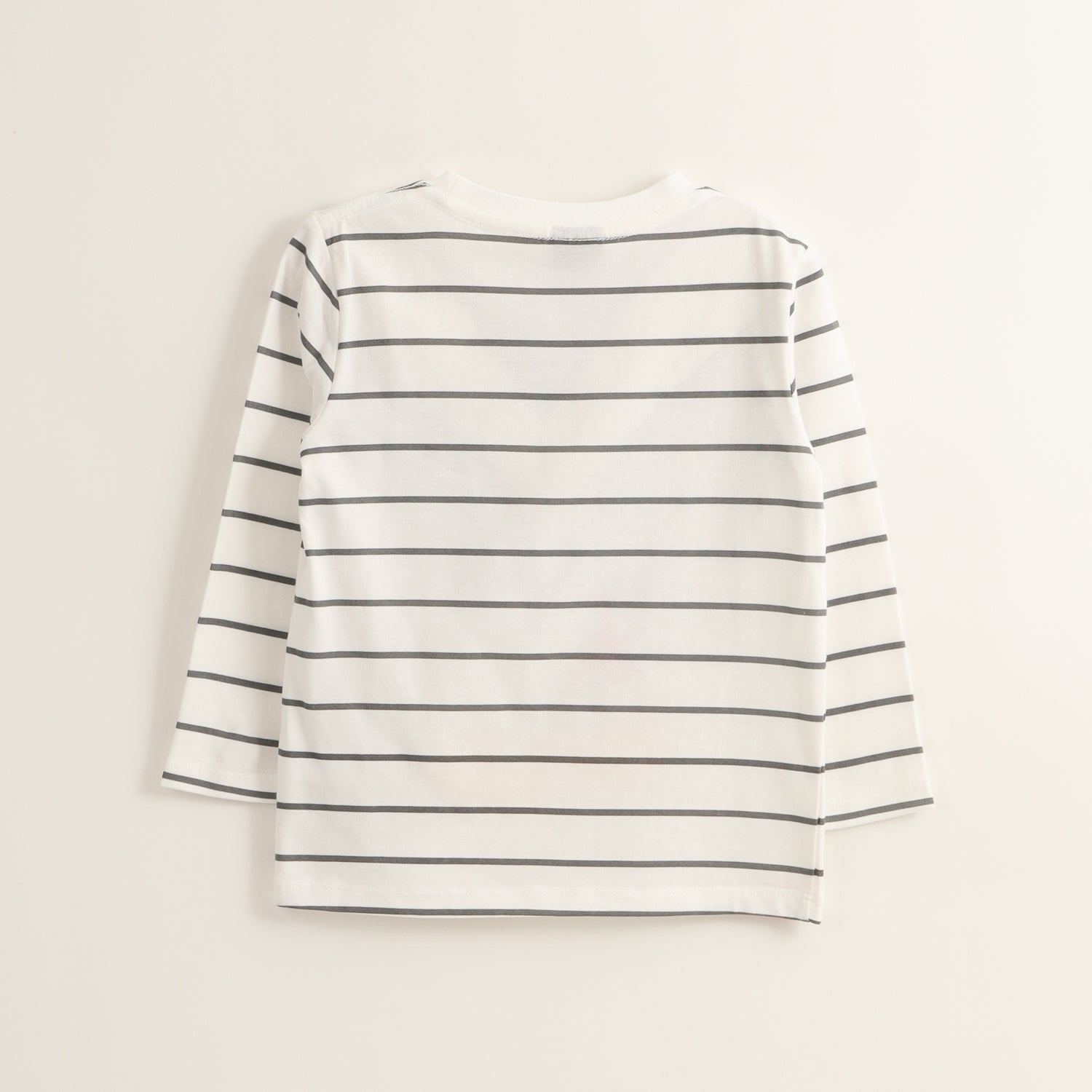 Polera Manga Larga Niño Mickey Lineas Blanco Disney