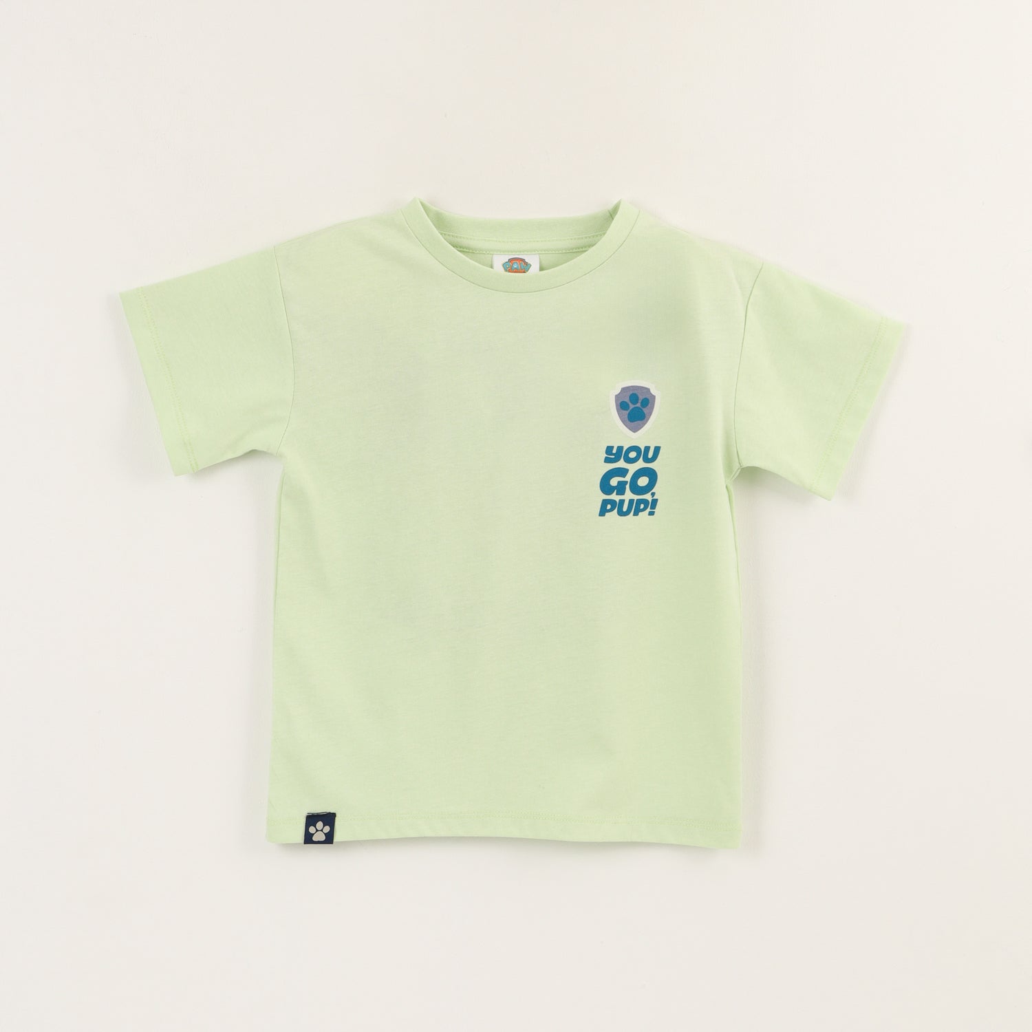 Polera Manga Corta Niño Team Back Verde Paw Patrol