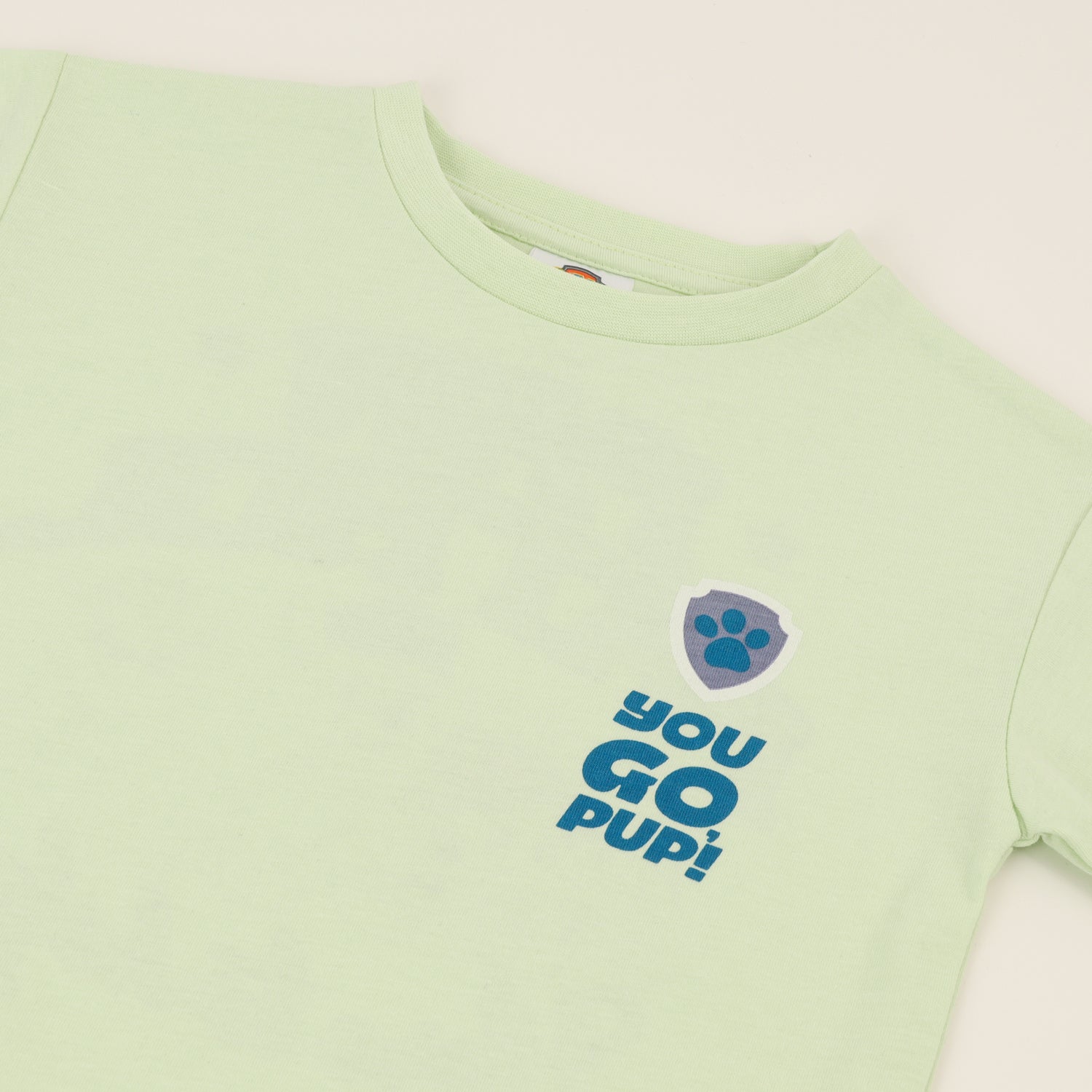 Polera Manga Corta Niño Team Back Verde Paw Patrol