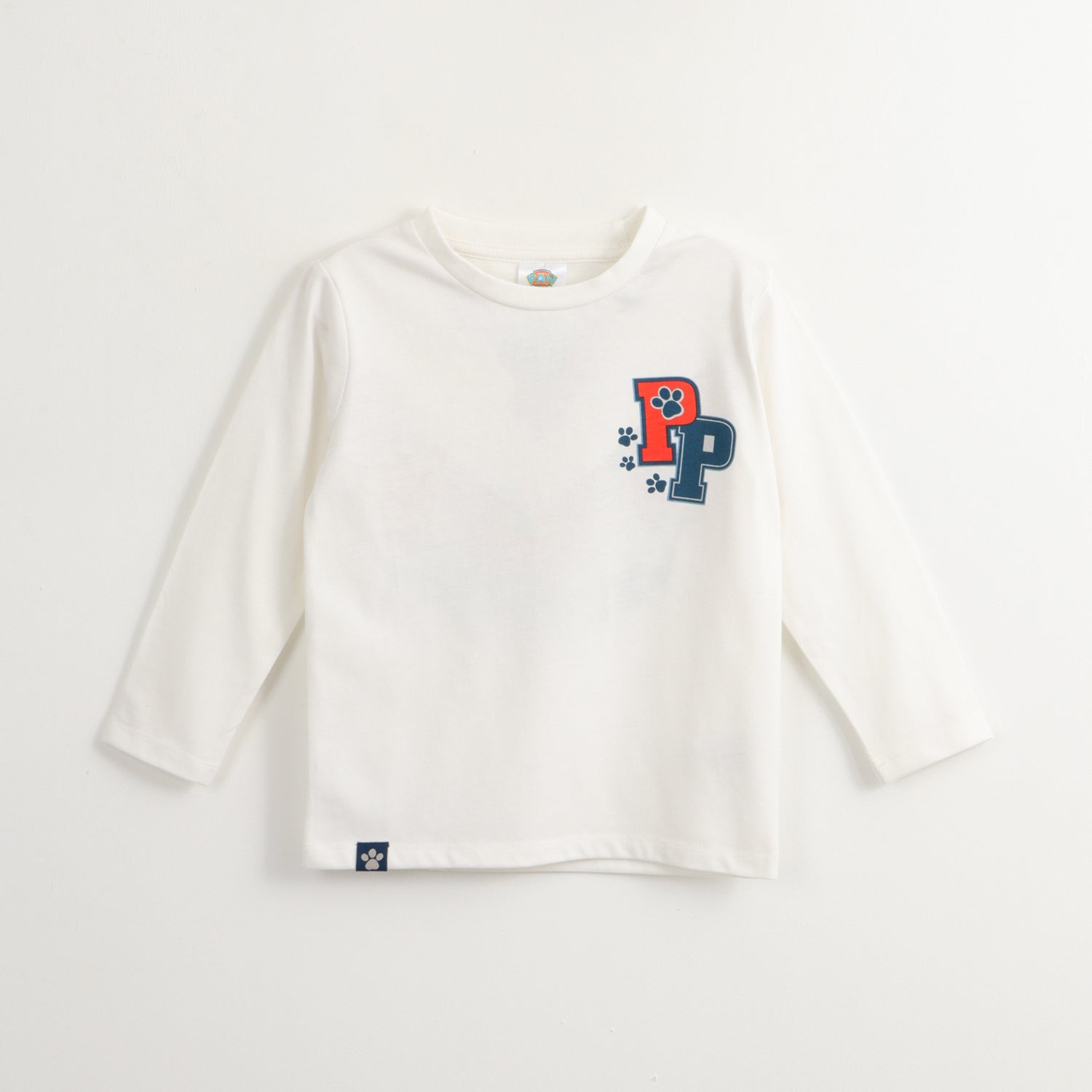 Polera Manga Larga Niño Chase Team Blanco Paw Patrol