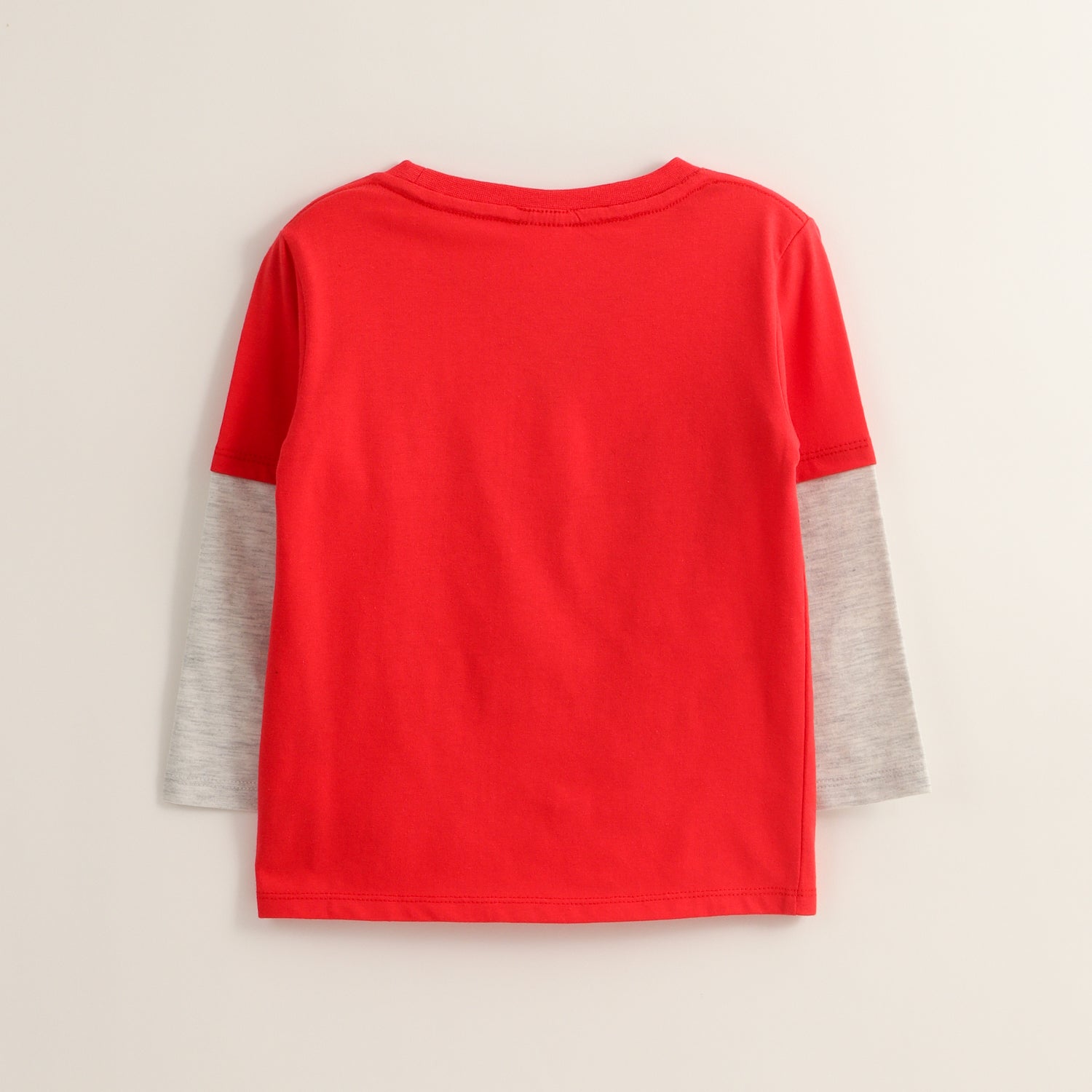 Polera Manga Larga Niño Spiderman Doble Manga Rojo Marvel