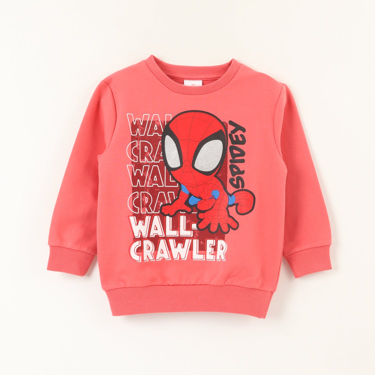Poleron Cerrado Niño Spidey Crawler Rojo Marvel