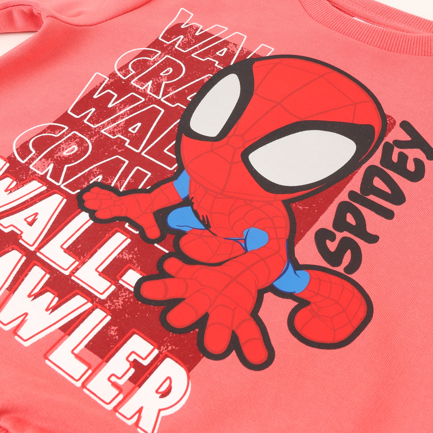 Poleron Cerrado Niño Spidey Crawler Rojo Marvel