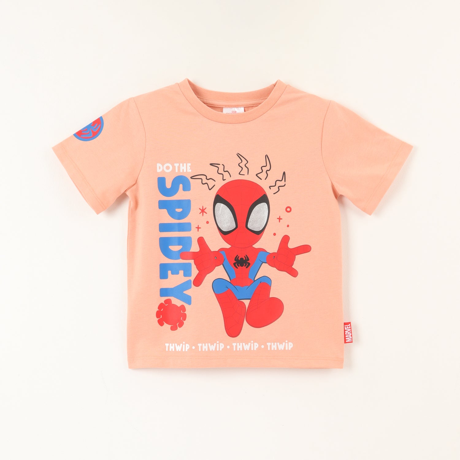Polera Manga Corta Niño Spidey Do The Naranjo Marvel