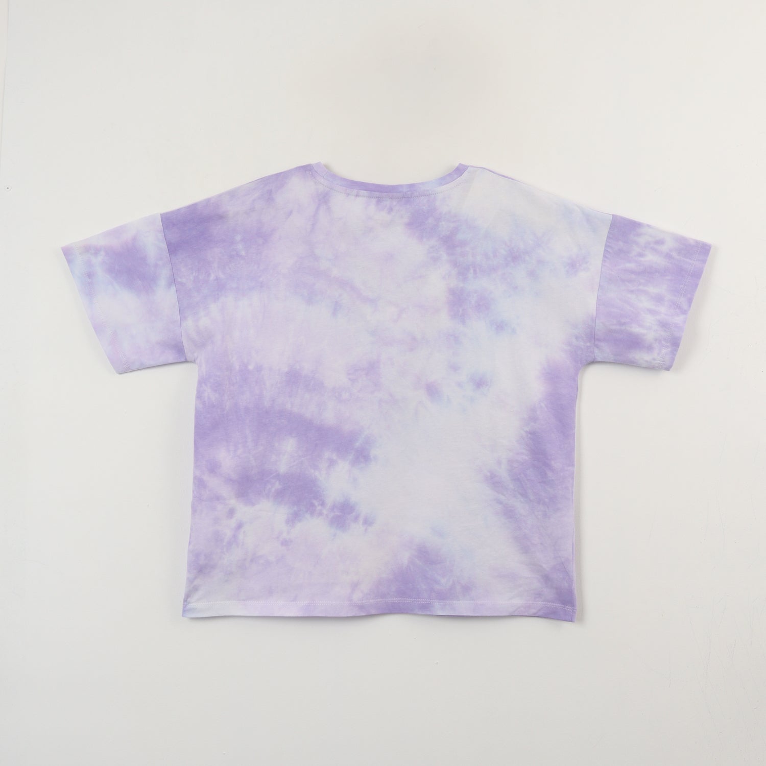 Polera Manga Corta Niña Lilo & Stitch Tie Dye Morado Disney