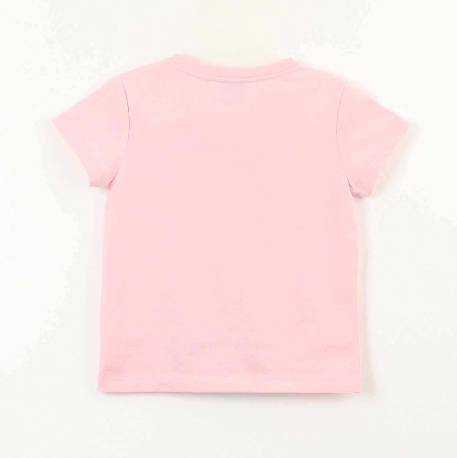 Polera Manga Corta Niña Minnie Lentejuelas Rosado Disney
