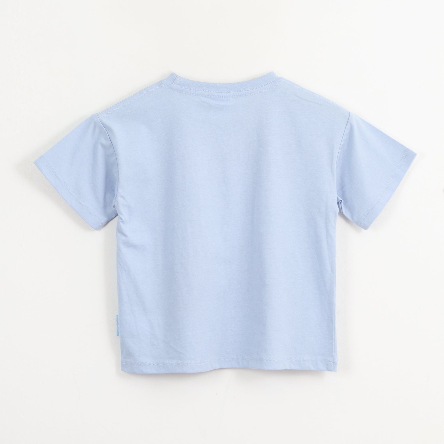Polera Manga Corta Niño Celeste Estampado Globo Bluey