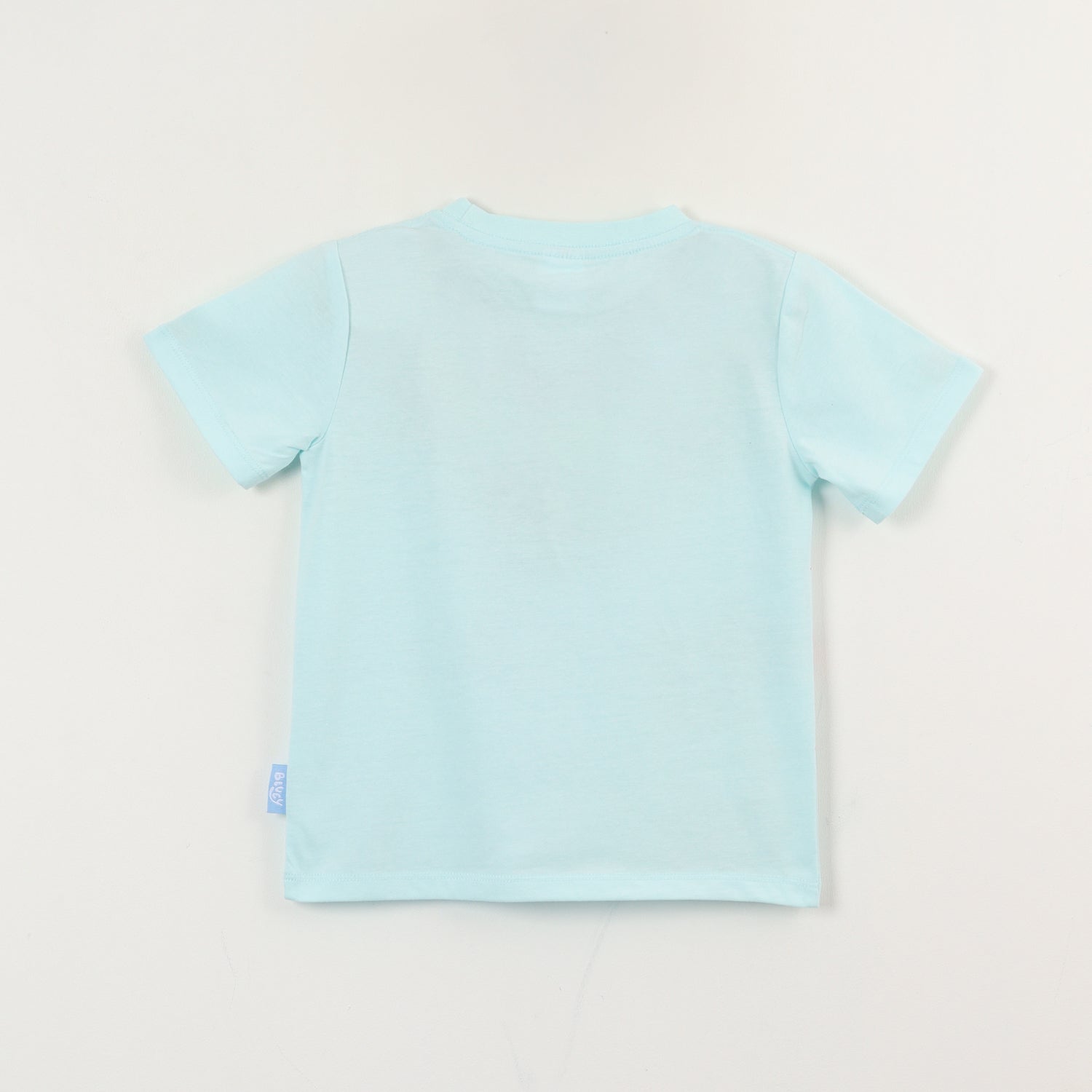 Polera Manga Corta Niño Celeste Friends Bluey