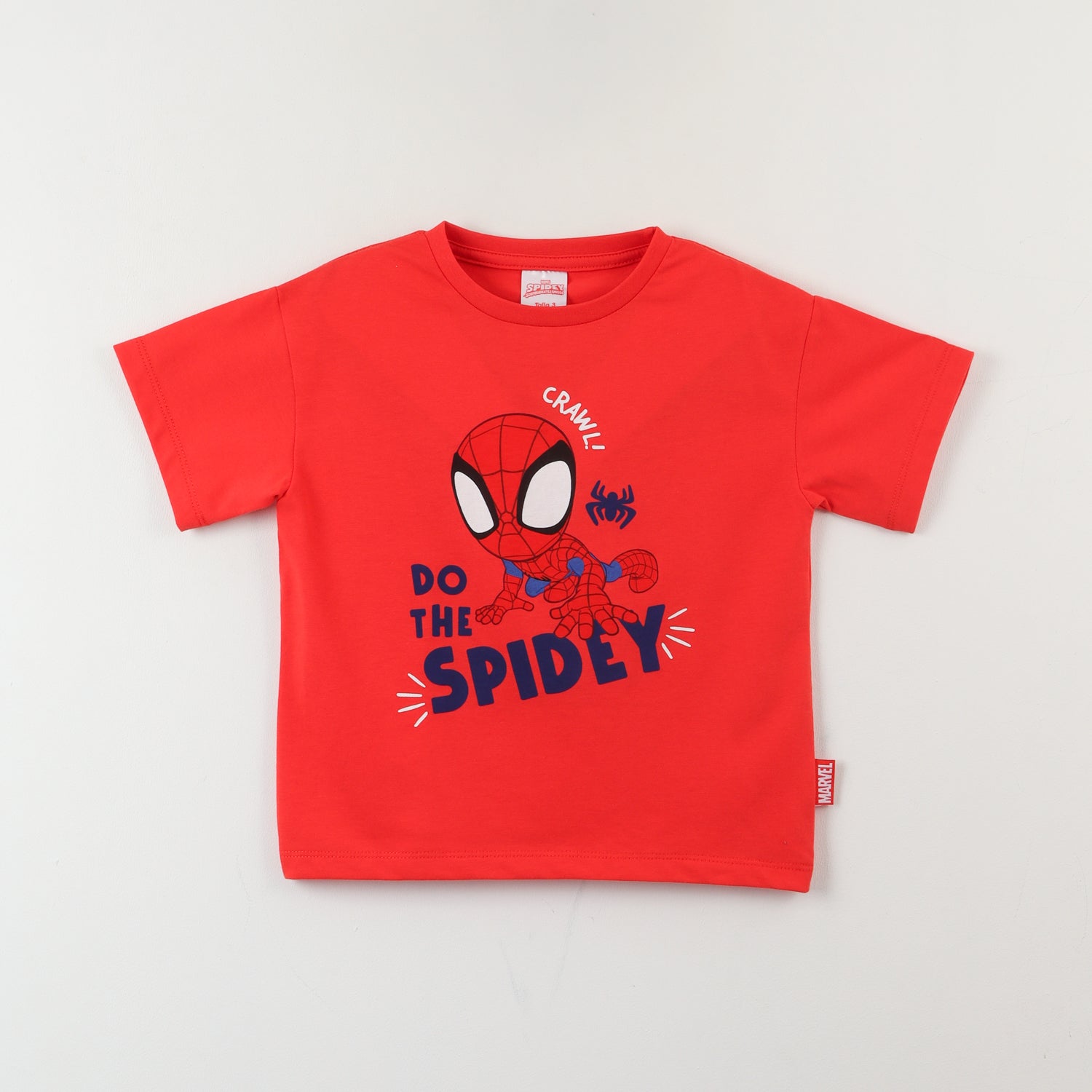 Polera Manga Corta Niño Rojo Do The Spidey Marvel