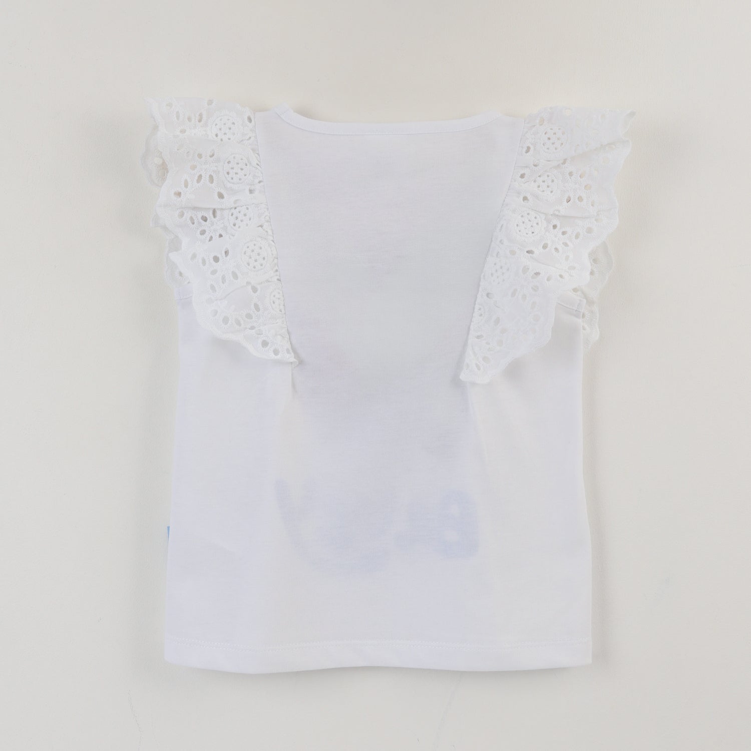 Polera Sin Manga Niña Blanco Vuelos Cake Bluey