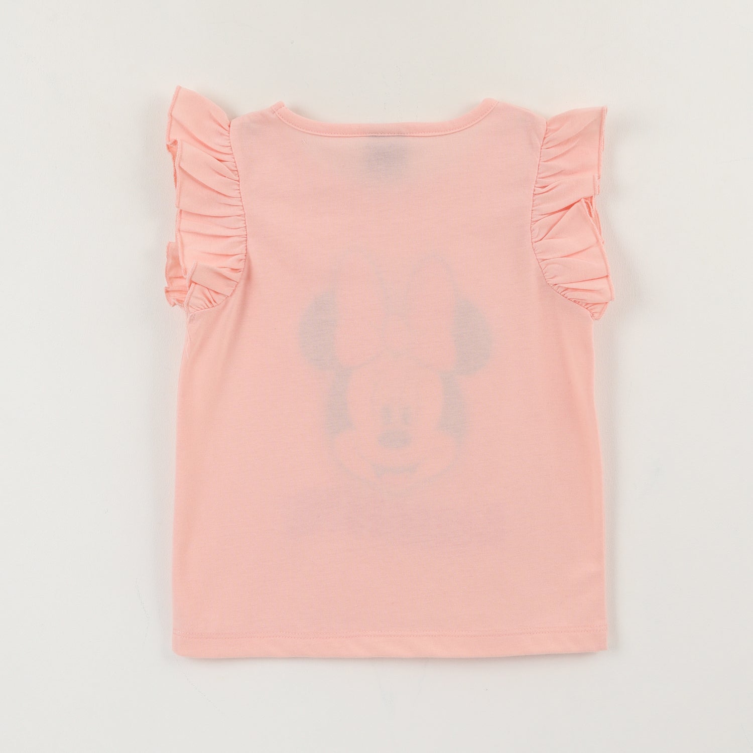 Polera Sin Manga Niña Damasco Minnie Mouse Disney