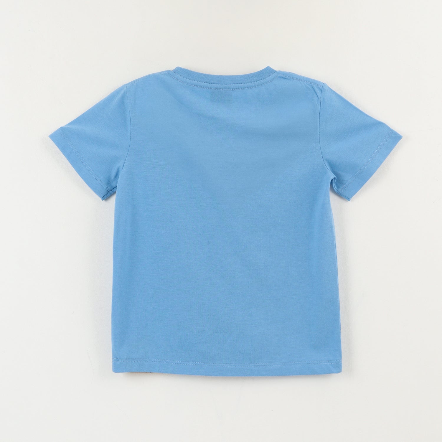 Polera Manga Corta Niño Azul Mickey Guiño Disney