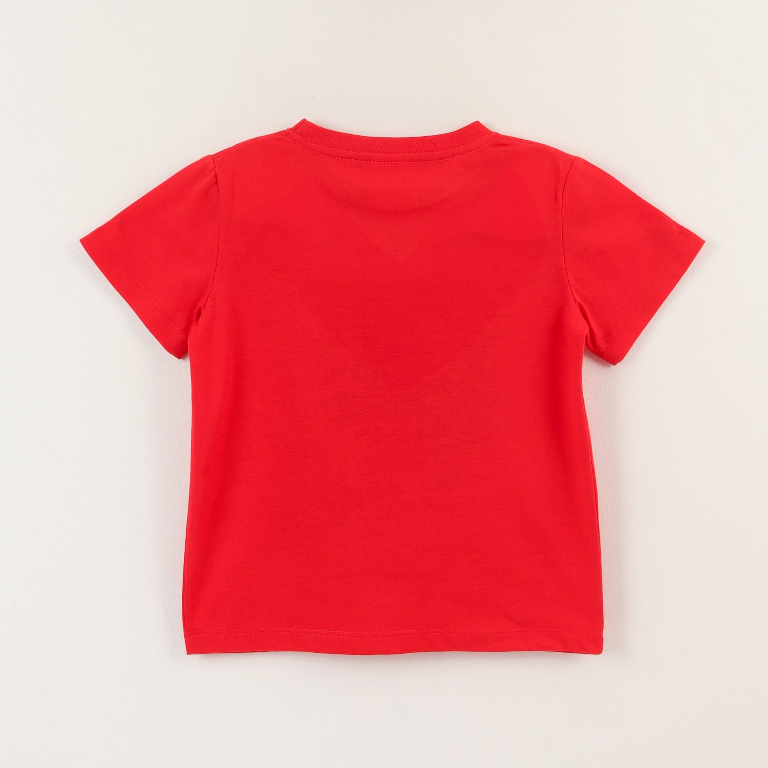 Polera Manga Corta Niño Rojo Spiderman Face Marvel