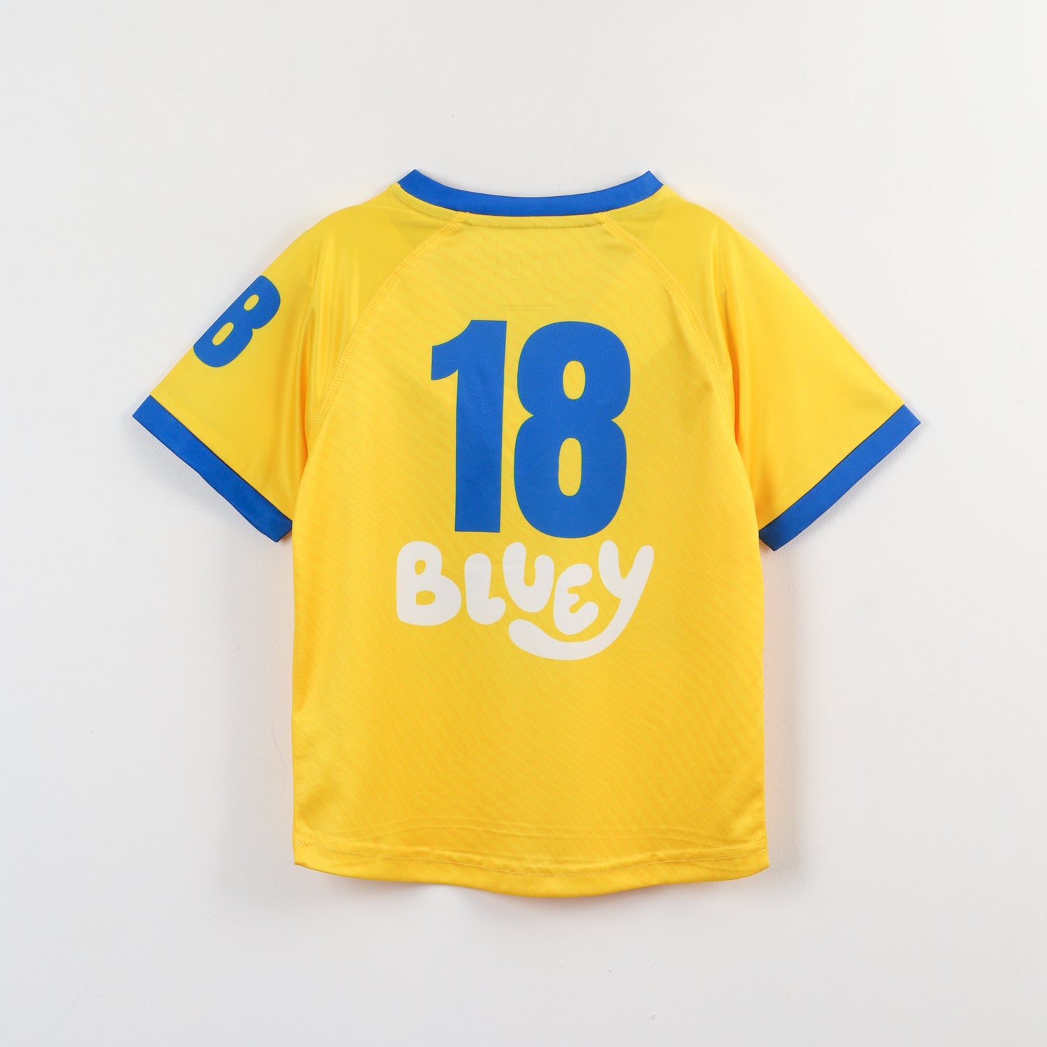 Polera Manga Corta Niño Amarillo Fútbol Bluey
